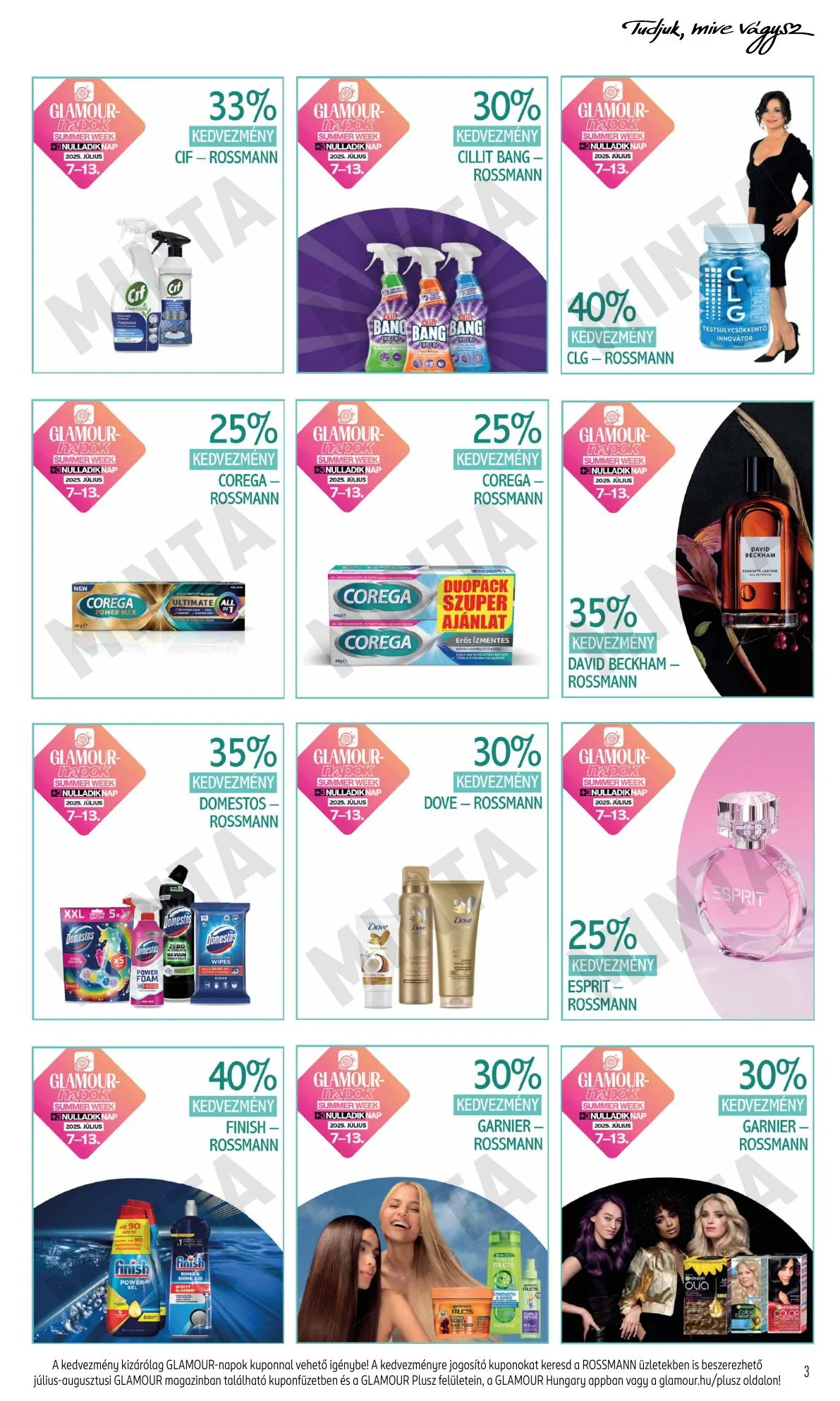 Rossmann akciós újság Glamour napok 07.07–07.13 – 3. oldal