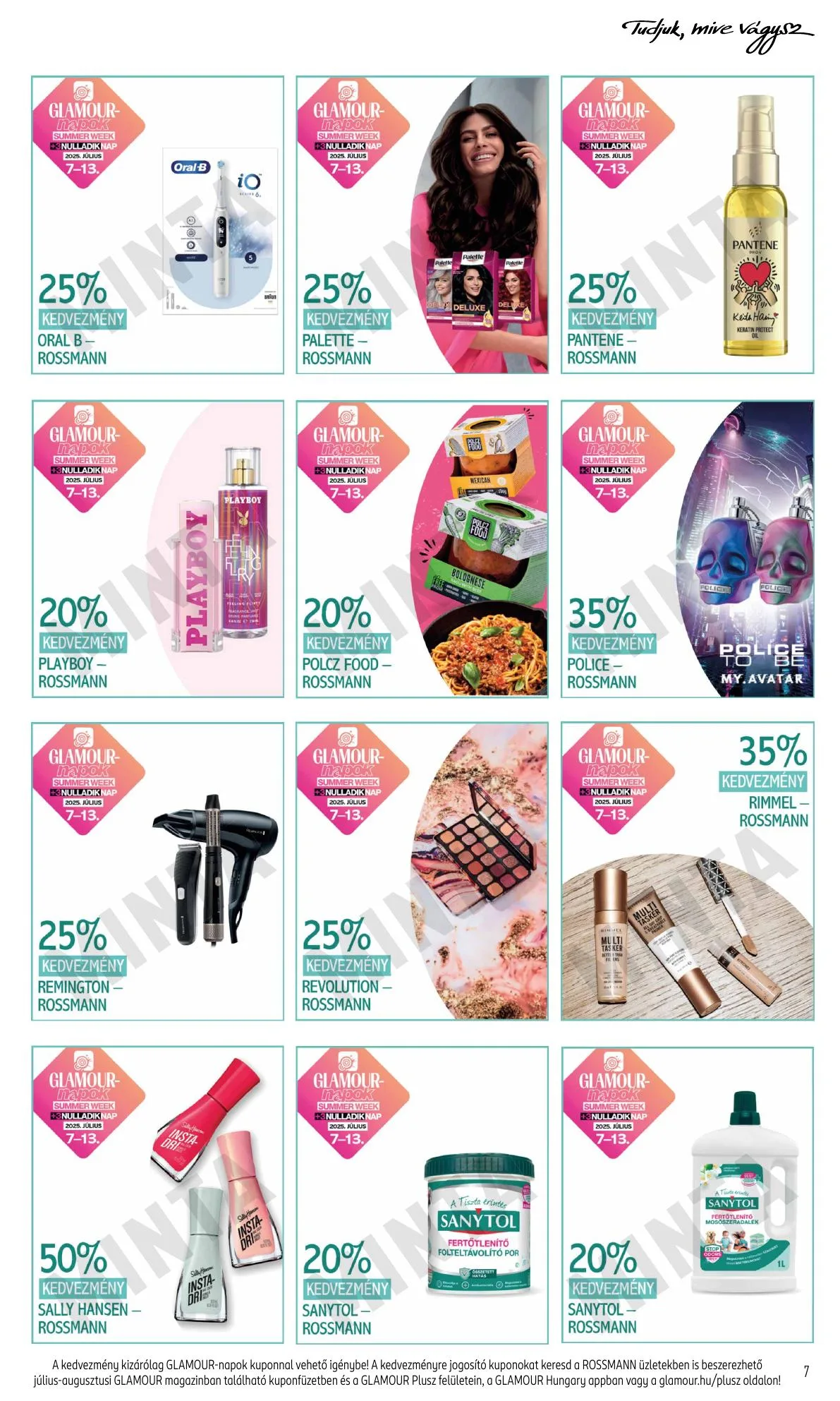 Rossmann akciós újság Glamour napok 07.07–07.13 – 7. oldal