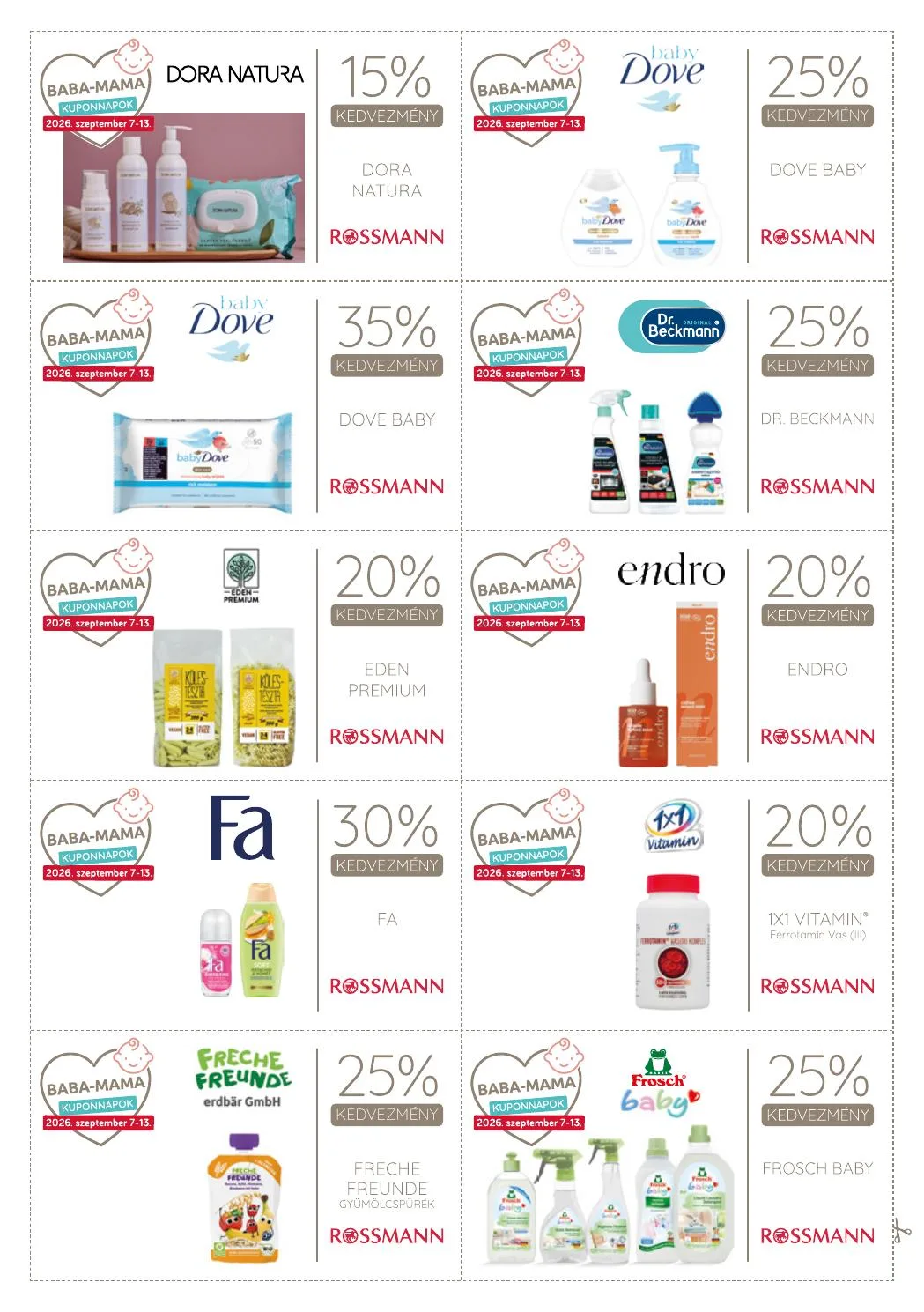 Rossmann akciós újság Kupon napok 09.07–09.13 – 12. oldal