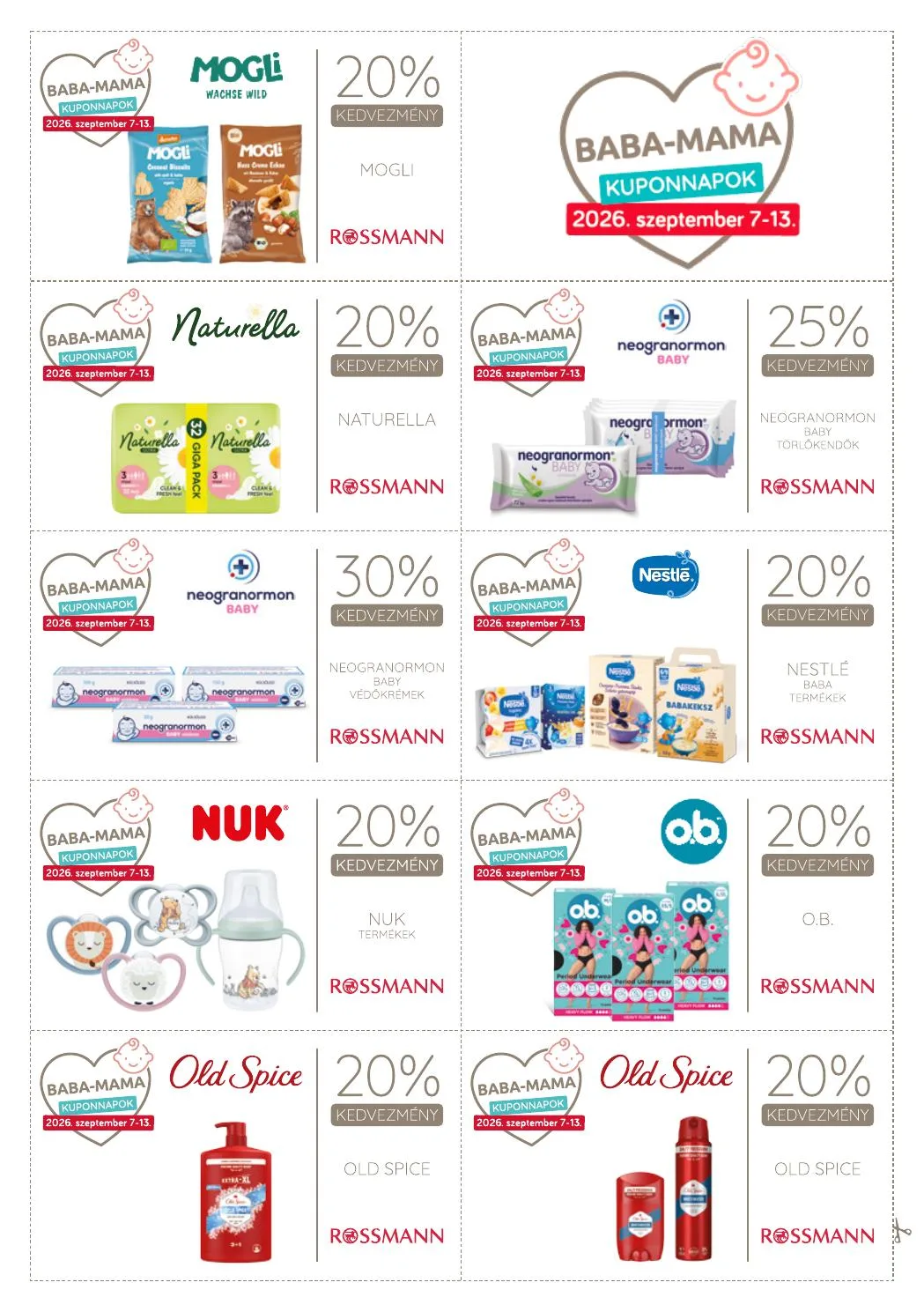 Rossmann akciós újság Kupon napok 09.07–09.13 – 26. oldal
