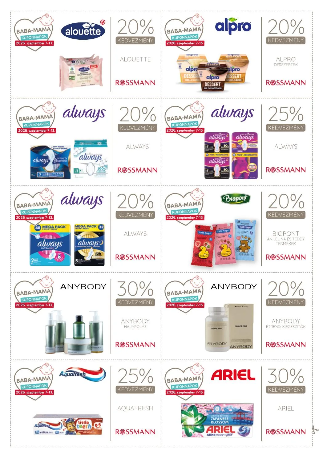 Rossmann akciós újság Kupon napok 09.07–09.13 – 7. oldal