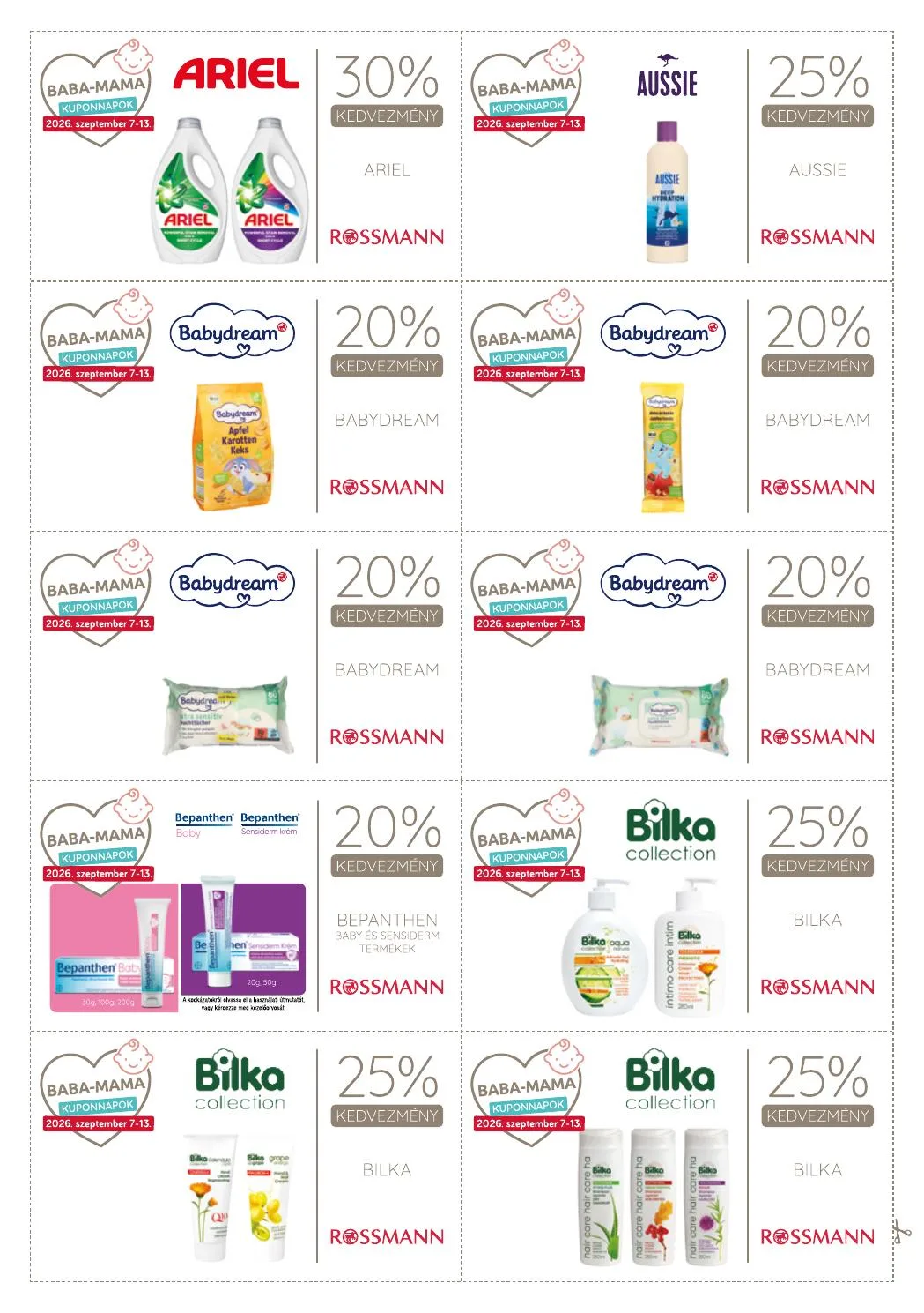 Rossmann akciós újság Kupon napok 09.07–09.13 – 8. oldal