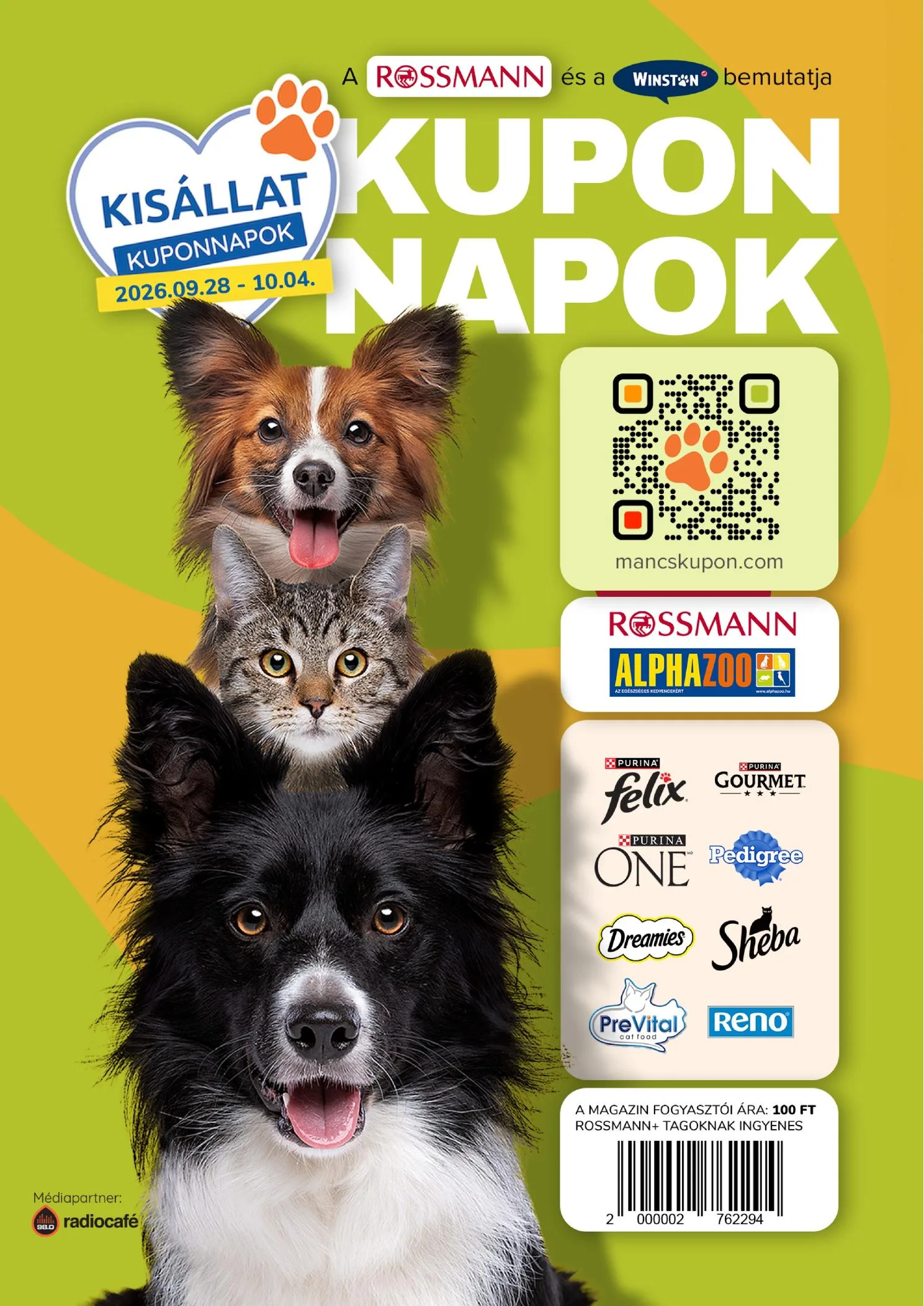 Rossmann akciós újság Kupon napok 09.28–10.04