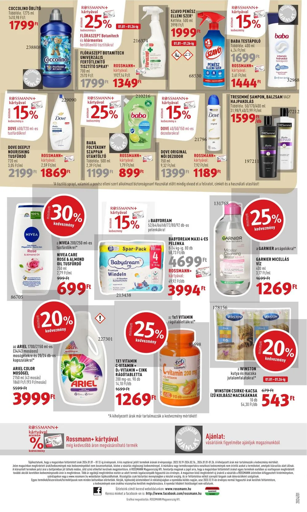 Rossmann akciós újság Parfumeria 01.01–01.12 – 18. oldal