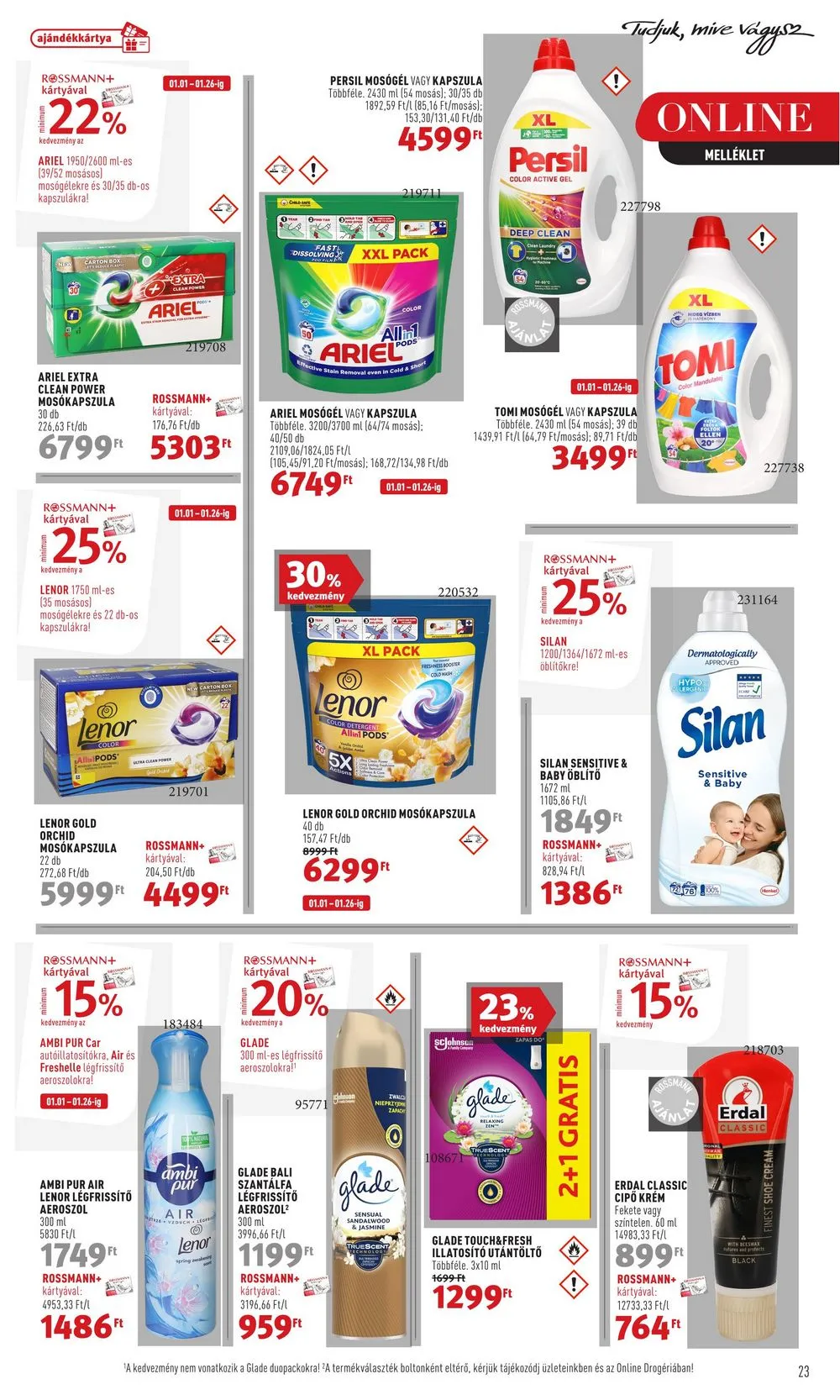 Rossmann akciós újság Parfumeria 01.01–01.12 – 25. oldal