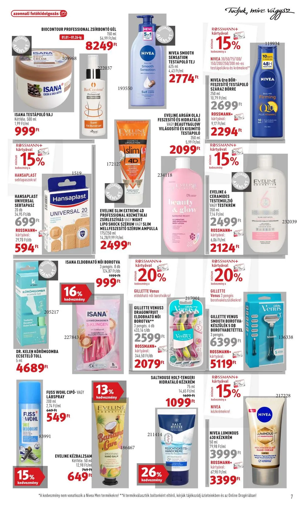 Rossmann akciós újság Parfumeria 01.01–01.12 – 7. oldal