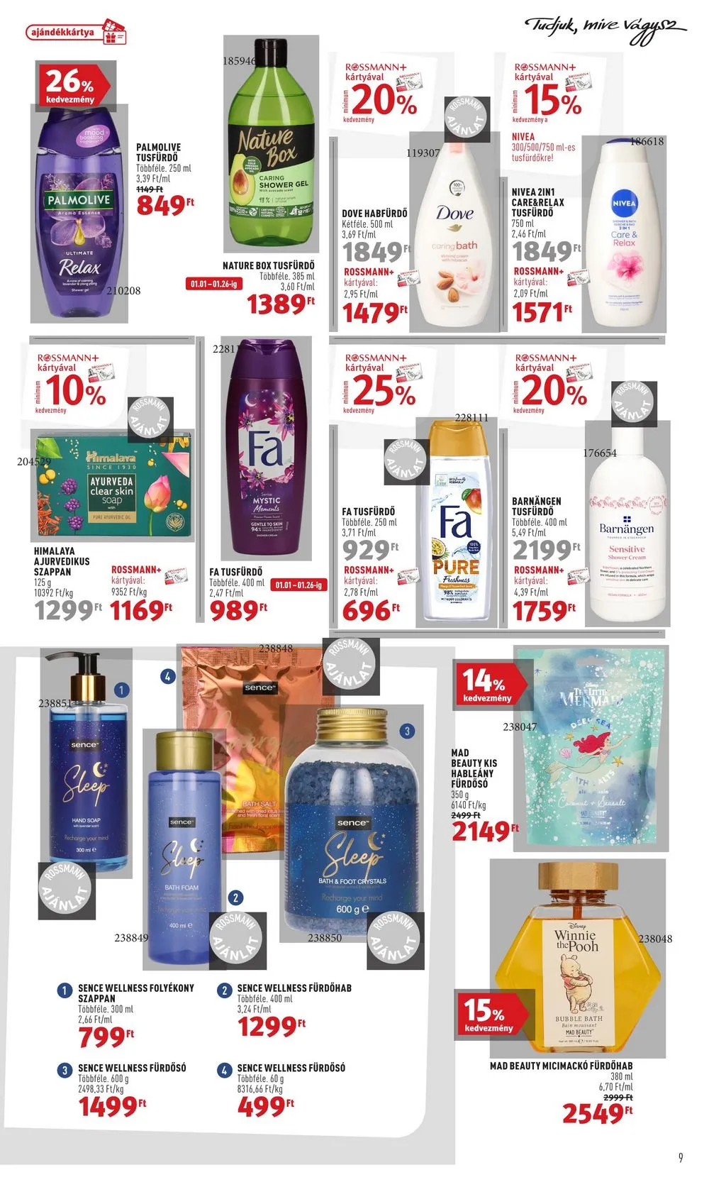 Rossmann akciós újság Parfumeria 01.01–01.12 – 9. oldal