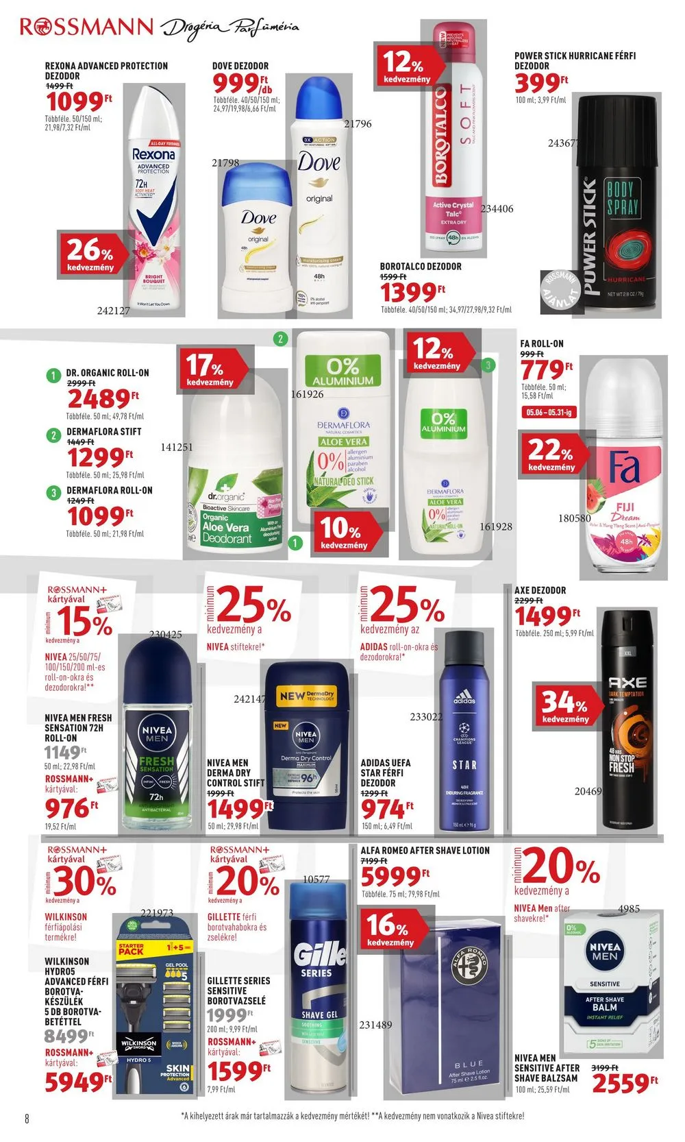 Rossmann akciós újság Parfumeria 05.06–05.17 – 8. oldal