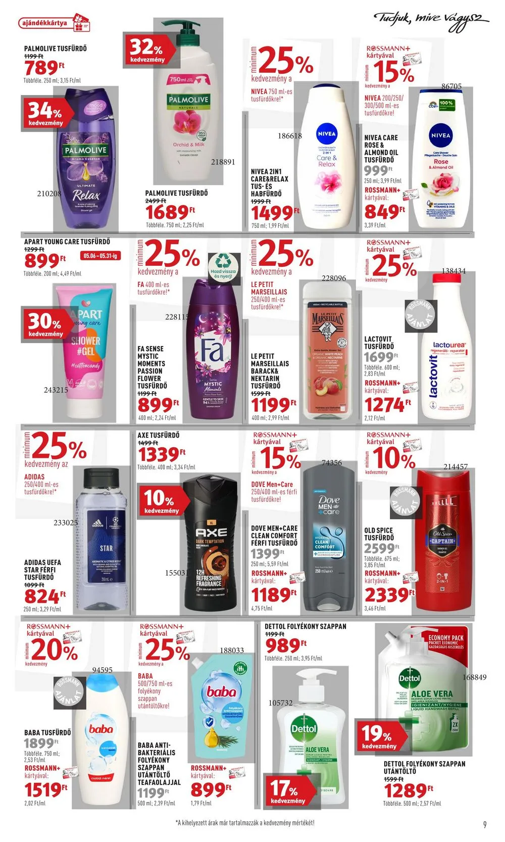 Rossmann akciós újság Parfumeria 05.06–05.17 – 9. oldal