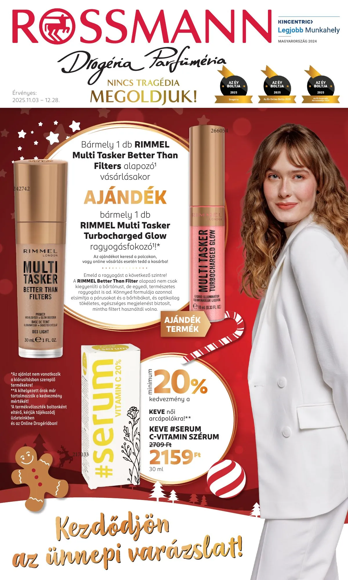 Rossmann akciós újság Parfumeria 11.03–12.28