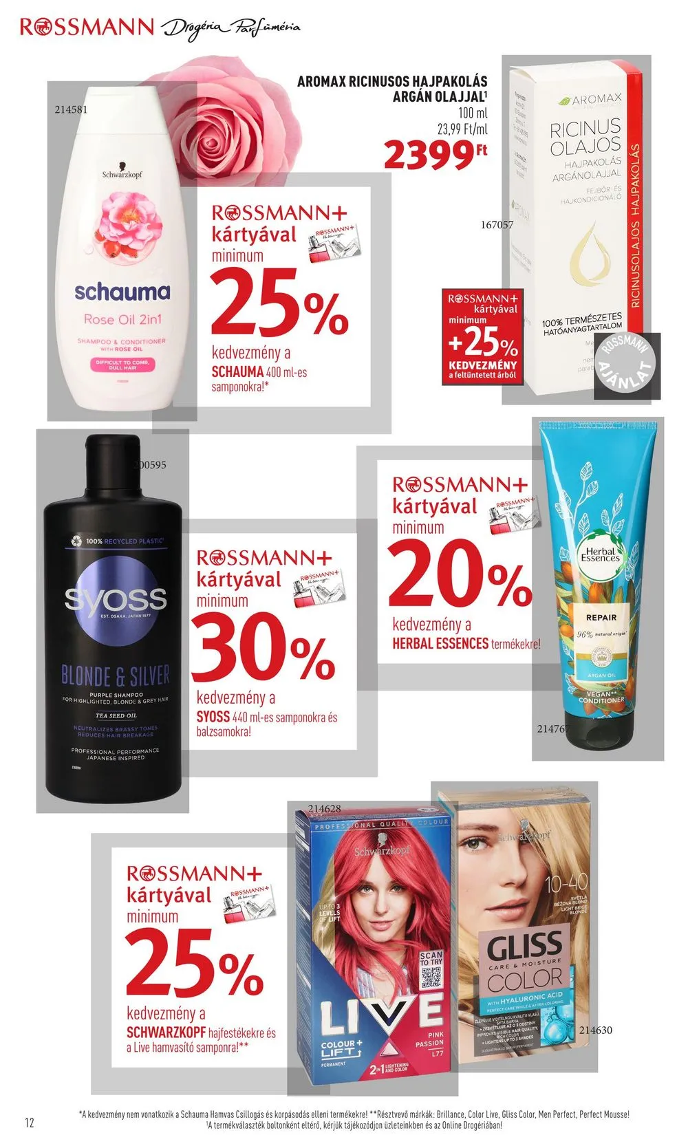 Rossmann akciós újság Plus 12.12–12.16 – 12. oldal