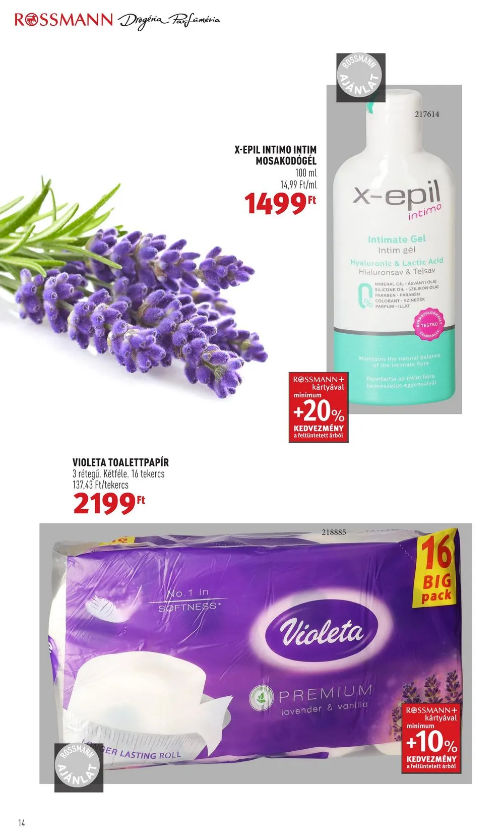 Rossmann akciós újság Plus 12.12–12.16 – 14. oldal