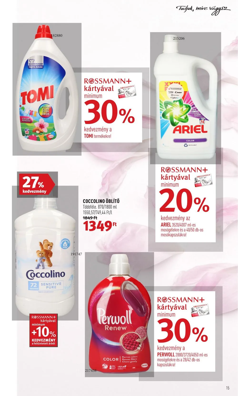 Rossmann akciós újság Plus 12.12–12.16 – 15. oldal