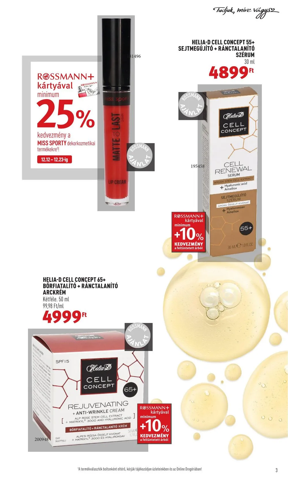 Rossmann akciós újság Plus 12.12–12.16 – 3. oldal