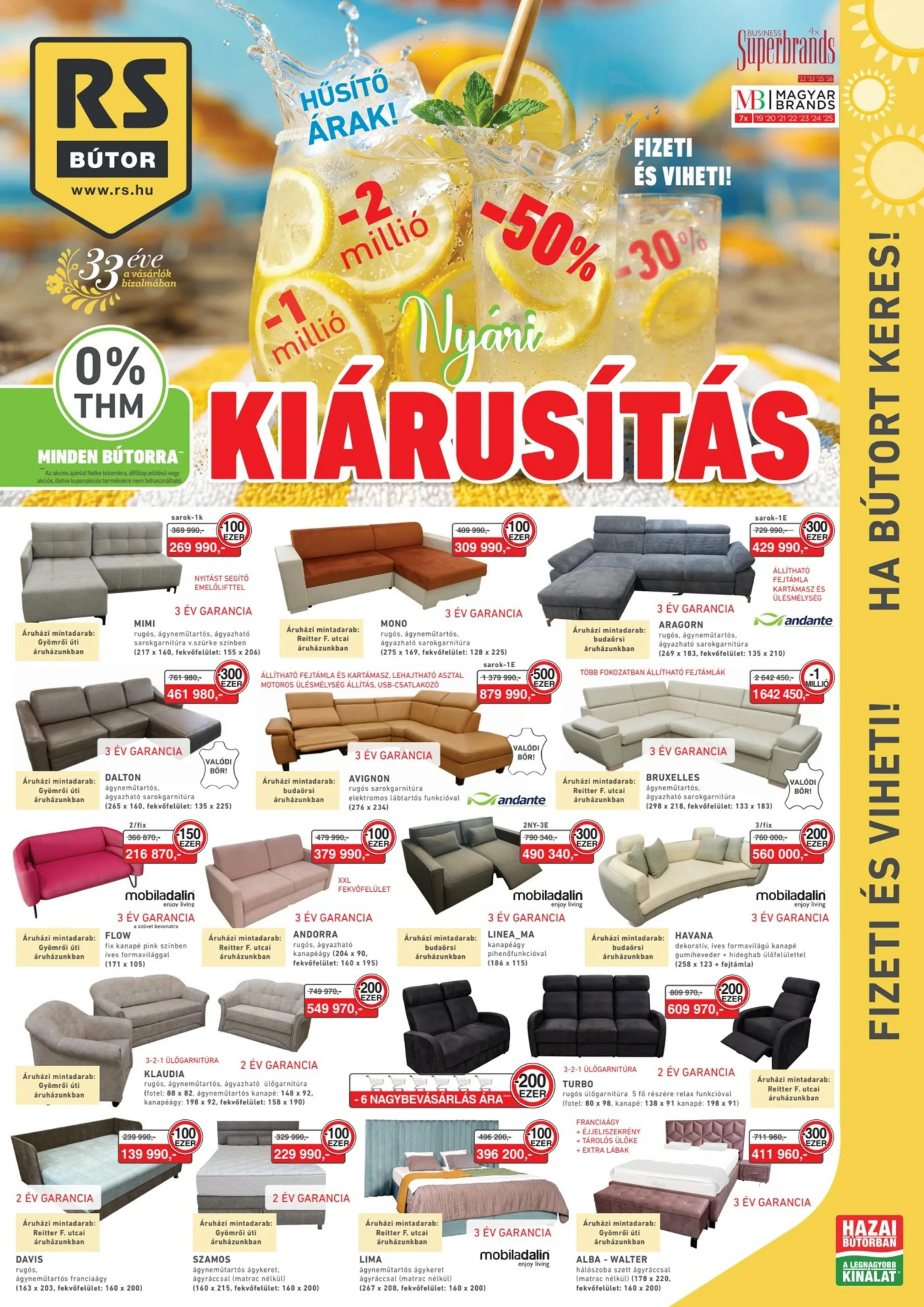 Rs akciós újság Bútor 07.01–07.30