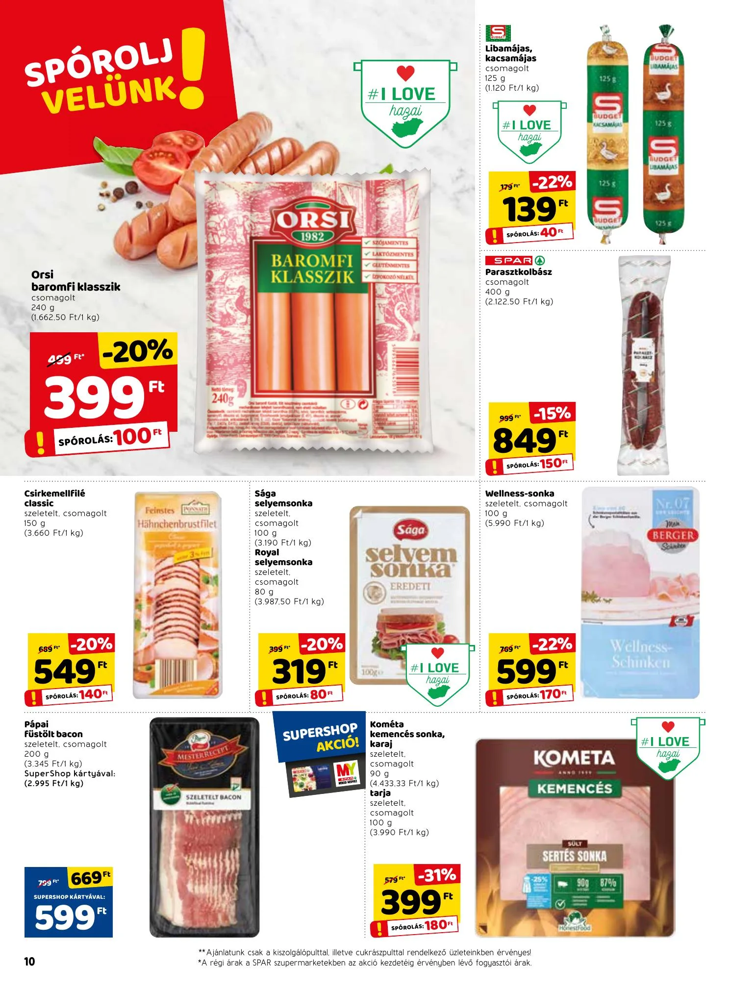 Spar akciós újság 01.28–02.03 – 10. oldal