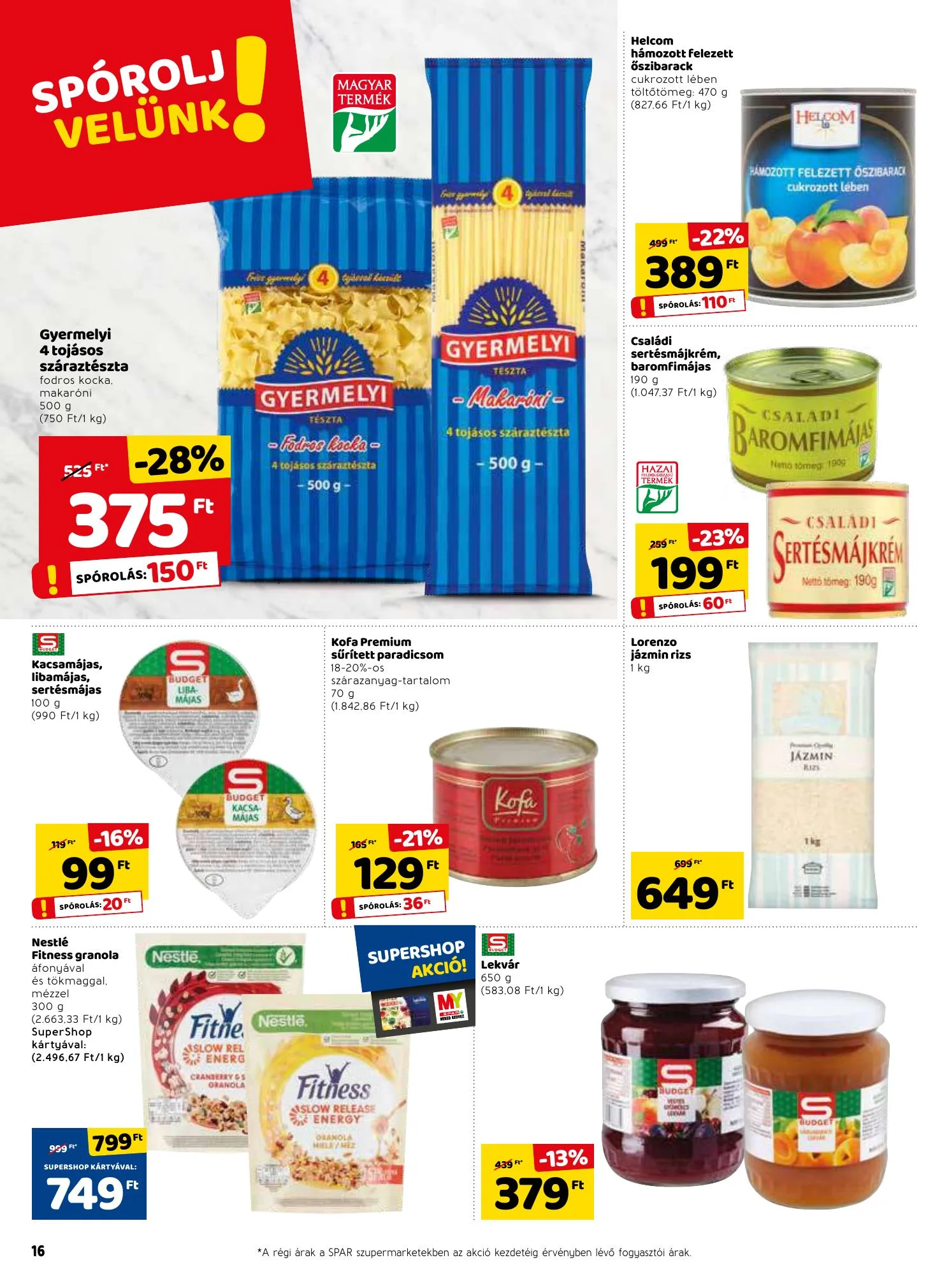 Spar akciós újság 02.04–02.10 – 16. oldal