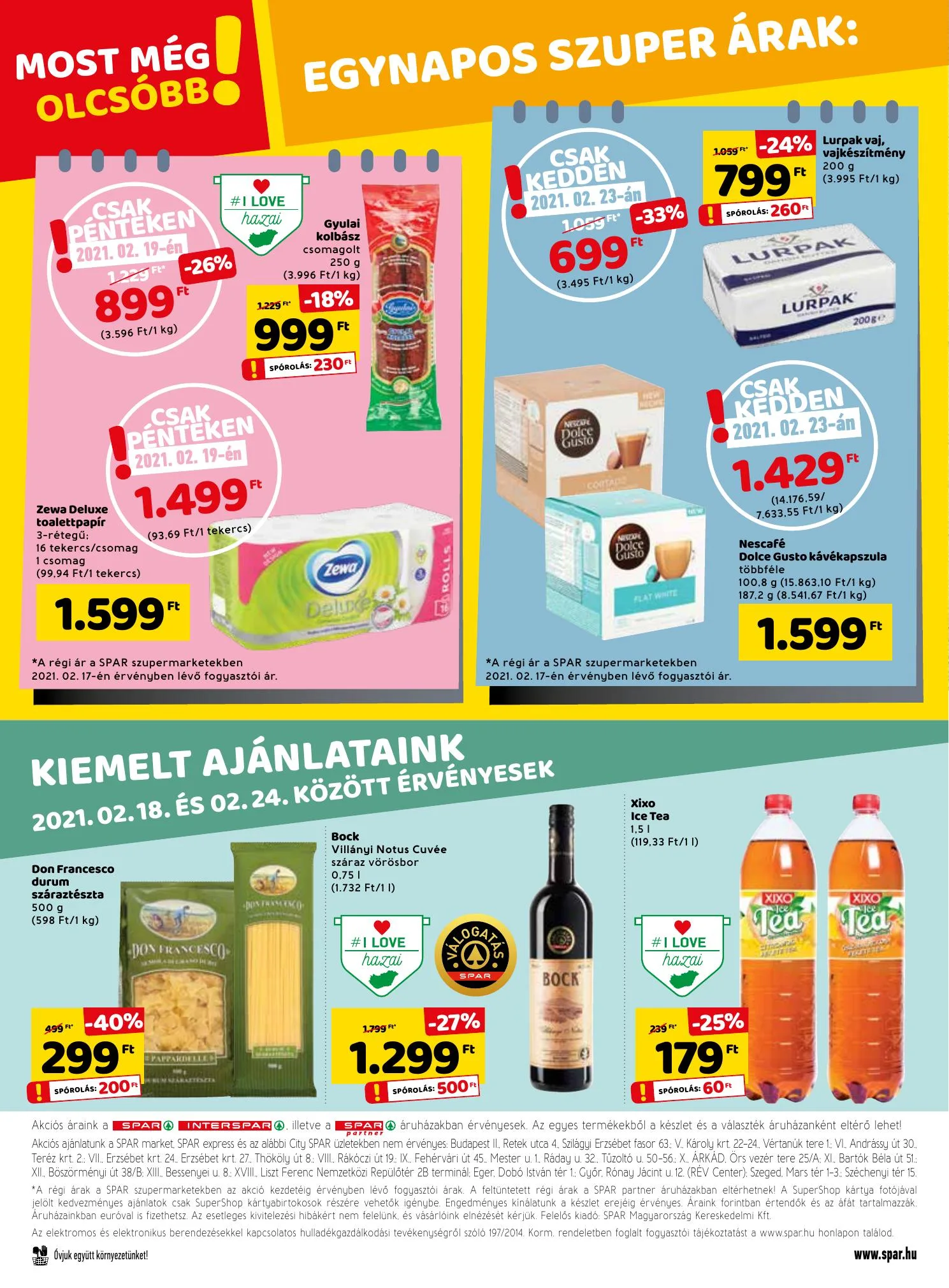 Spar akciós újság 02.18–02.24 – 28. oldal