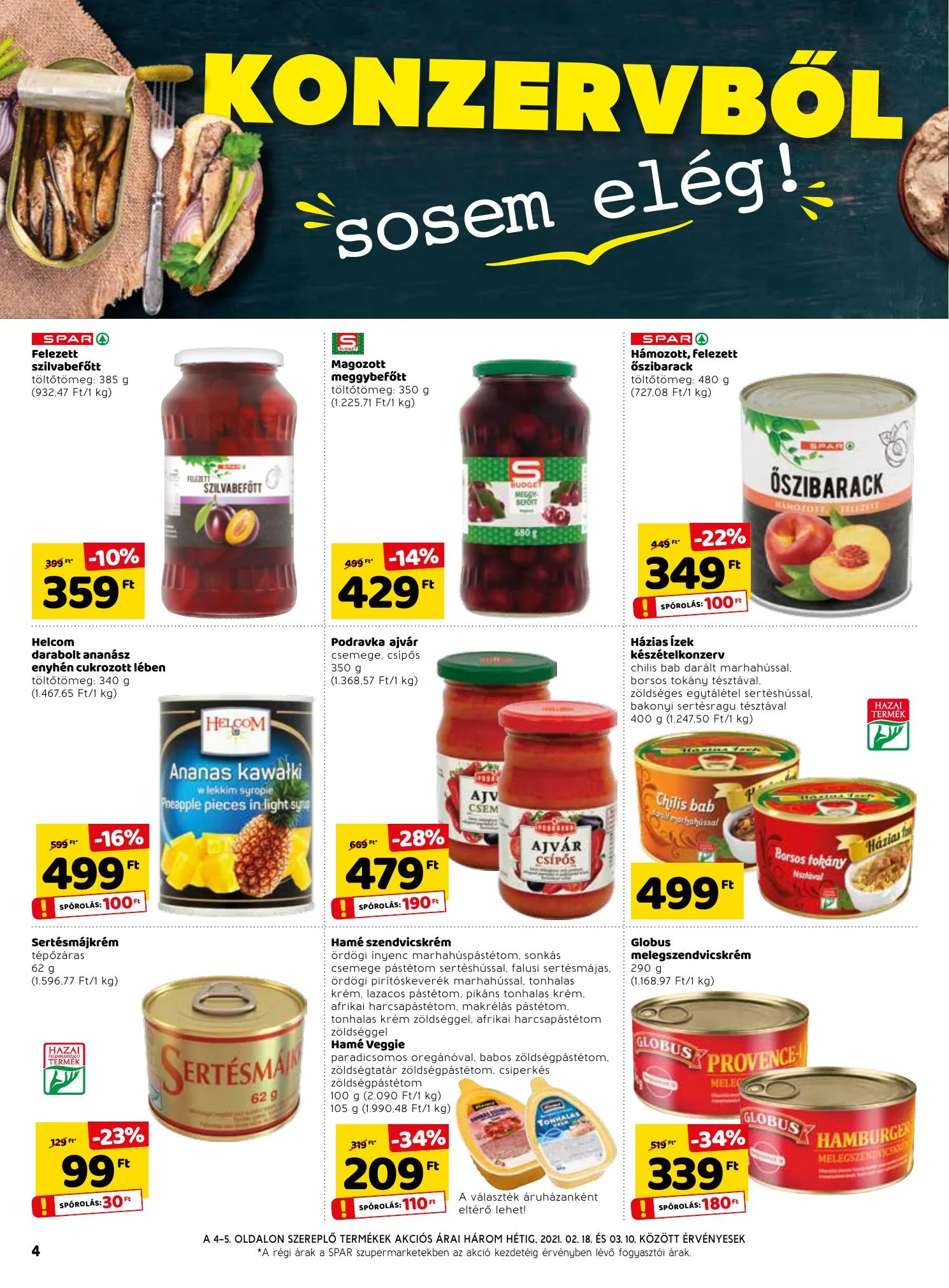Spar akciós újság 02.18–02.24 – 4. oldal