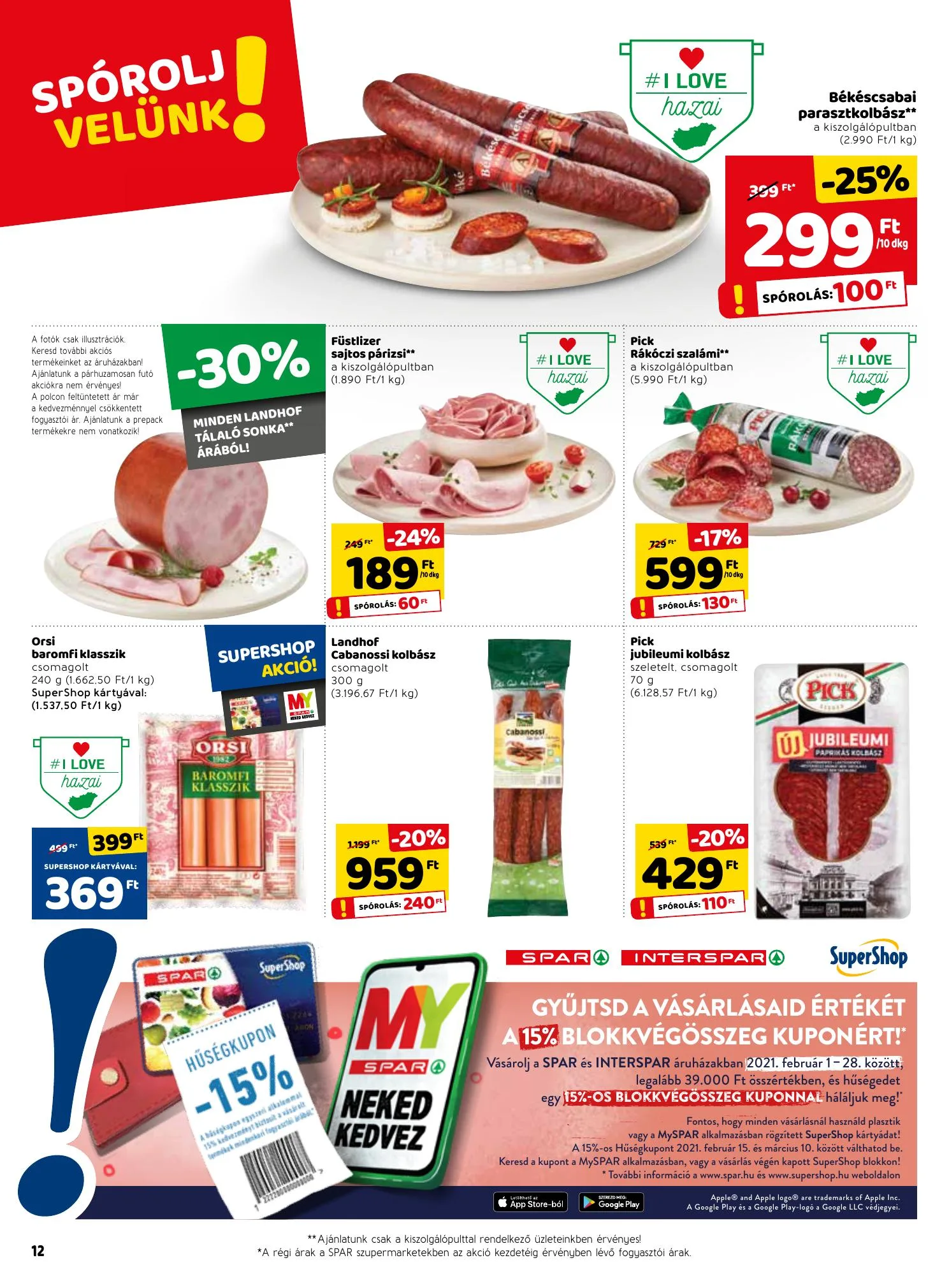Spar akciós újság 02.25–03.03 – 12. oldal