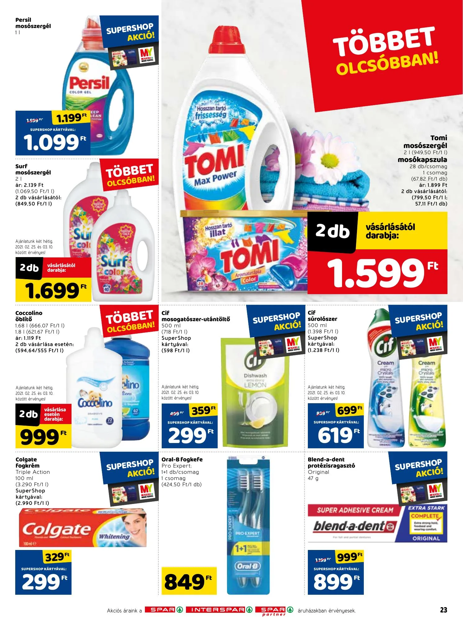 Spar akciós újság 02.25–03.03 – 23. oldal