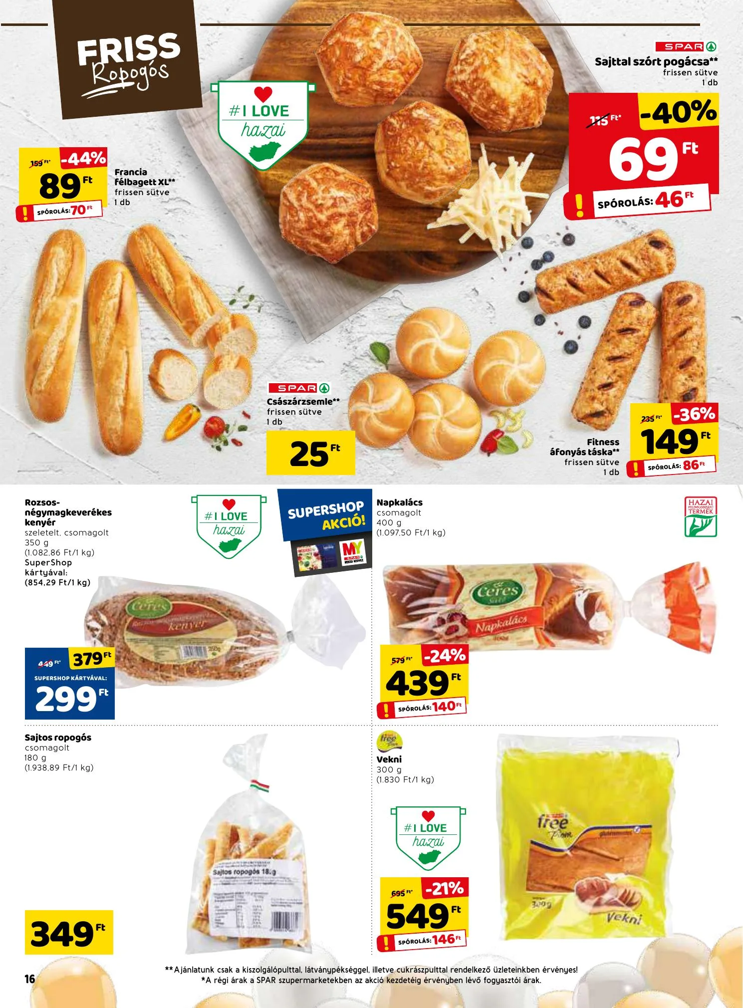 Spar akciós újság 03.04–03.10 – 16. oldal