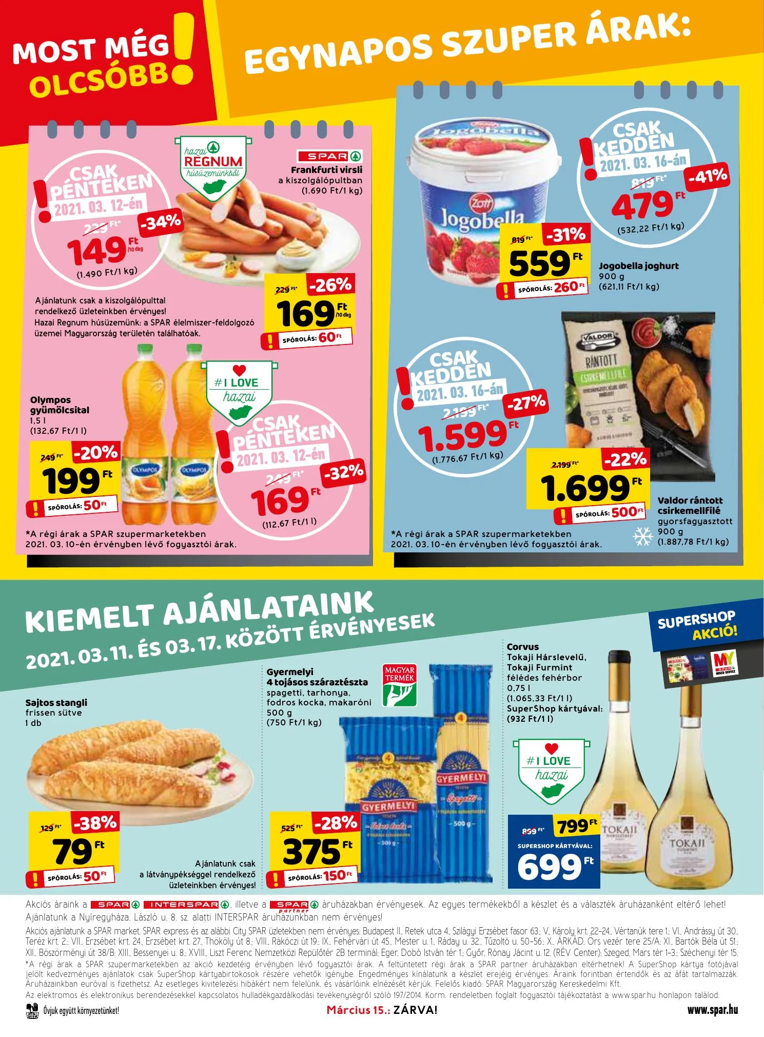 Spar akciós újság 03.11–03.17 – 32. oldal