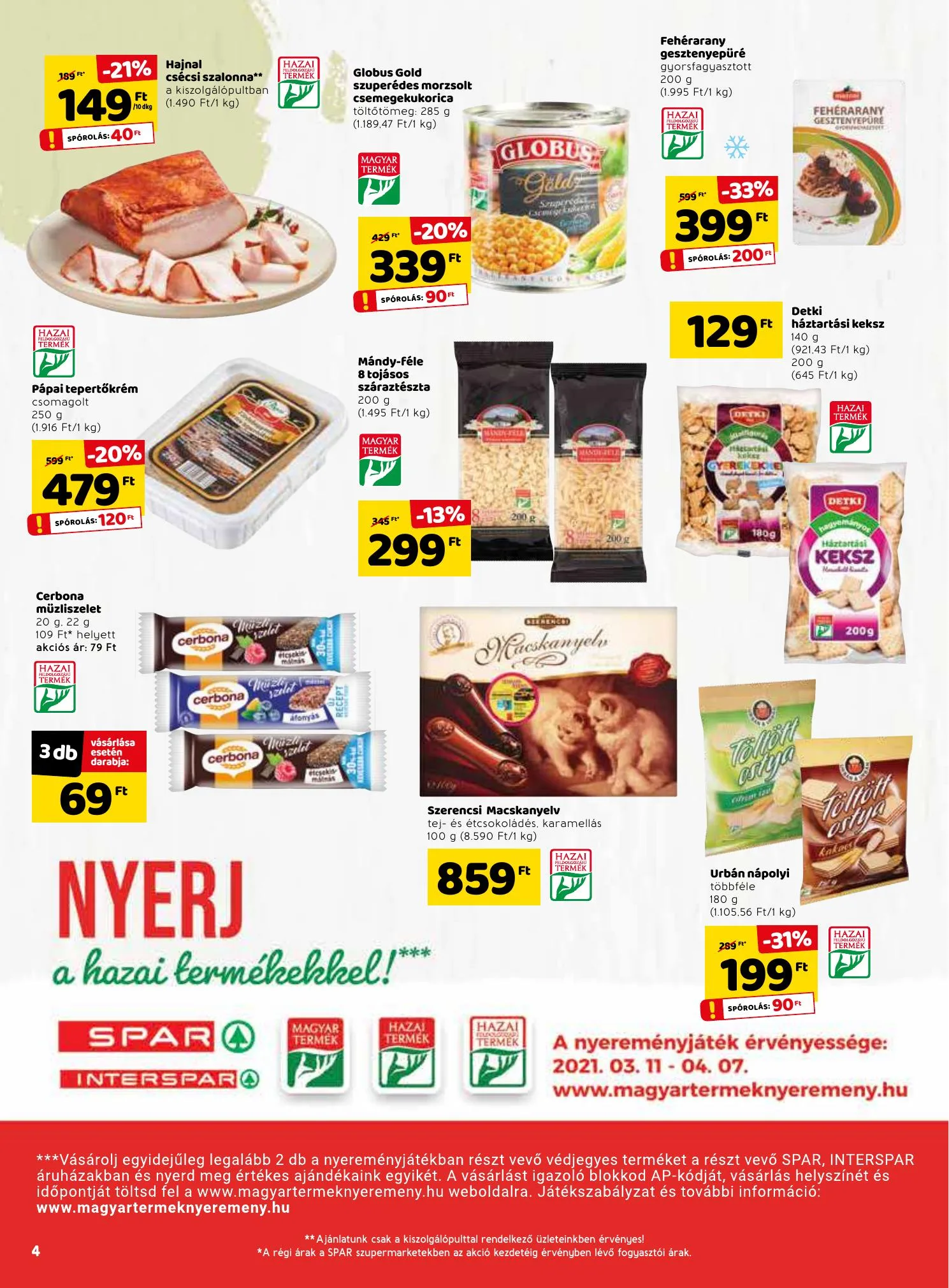 Spar akciós újság 03.11–03.17 – 4. oldal