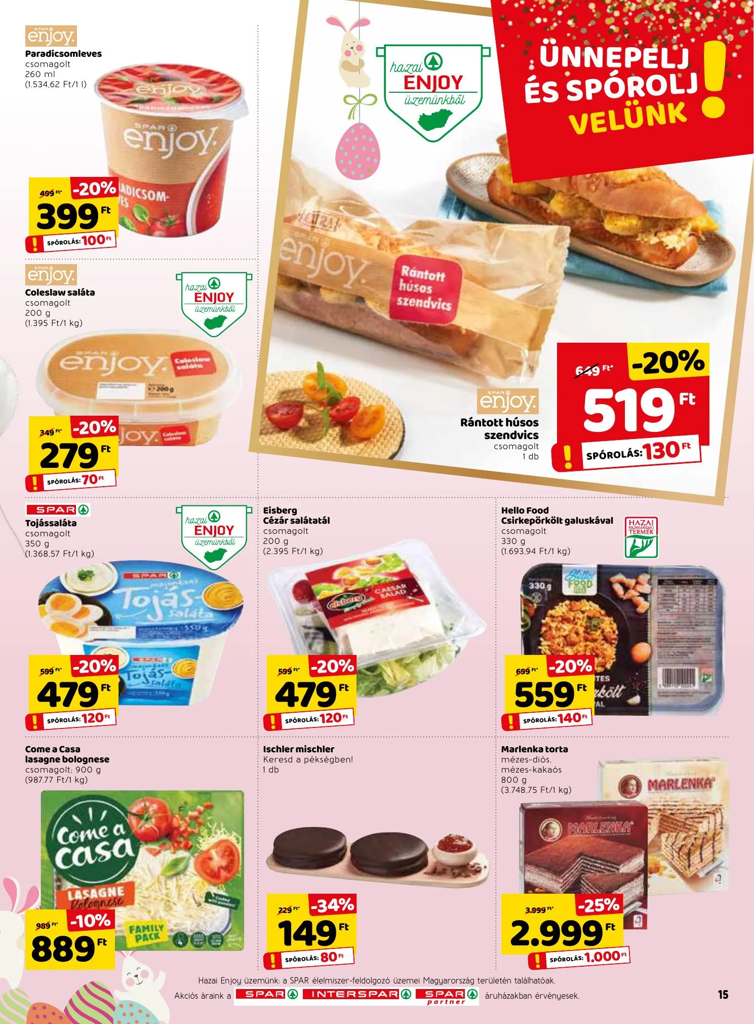 Spar akciós újság 03.18–03.24 – 15. oldal