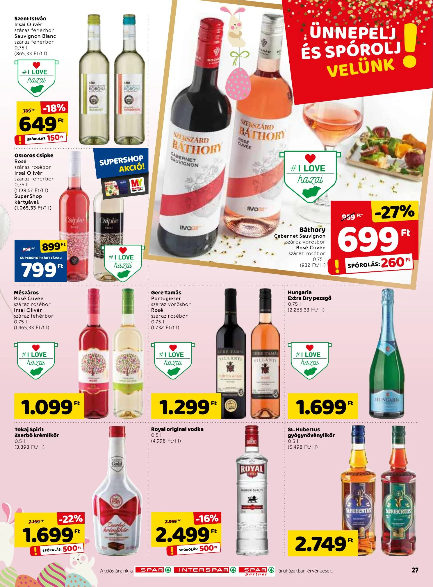 Spar akciós újság 03.18–03.24 – 27. oldal