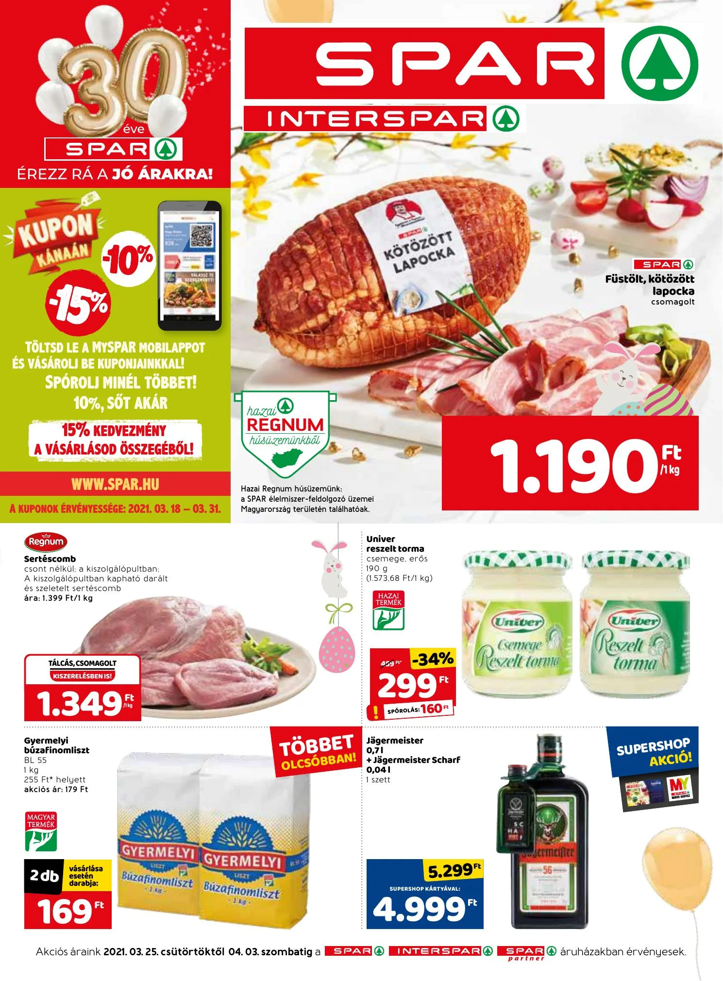 Spar akciós újság 03.25–04.03