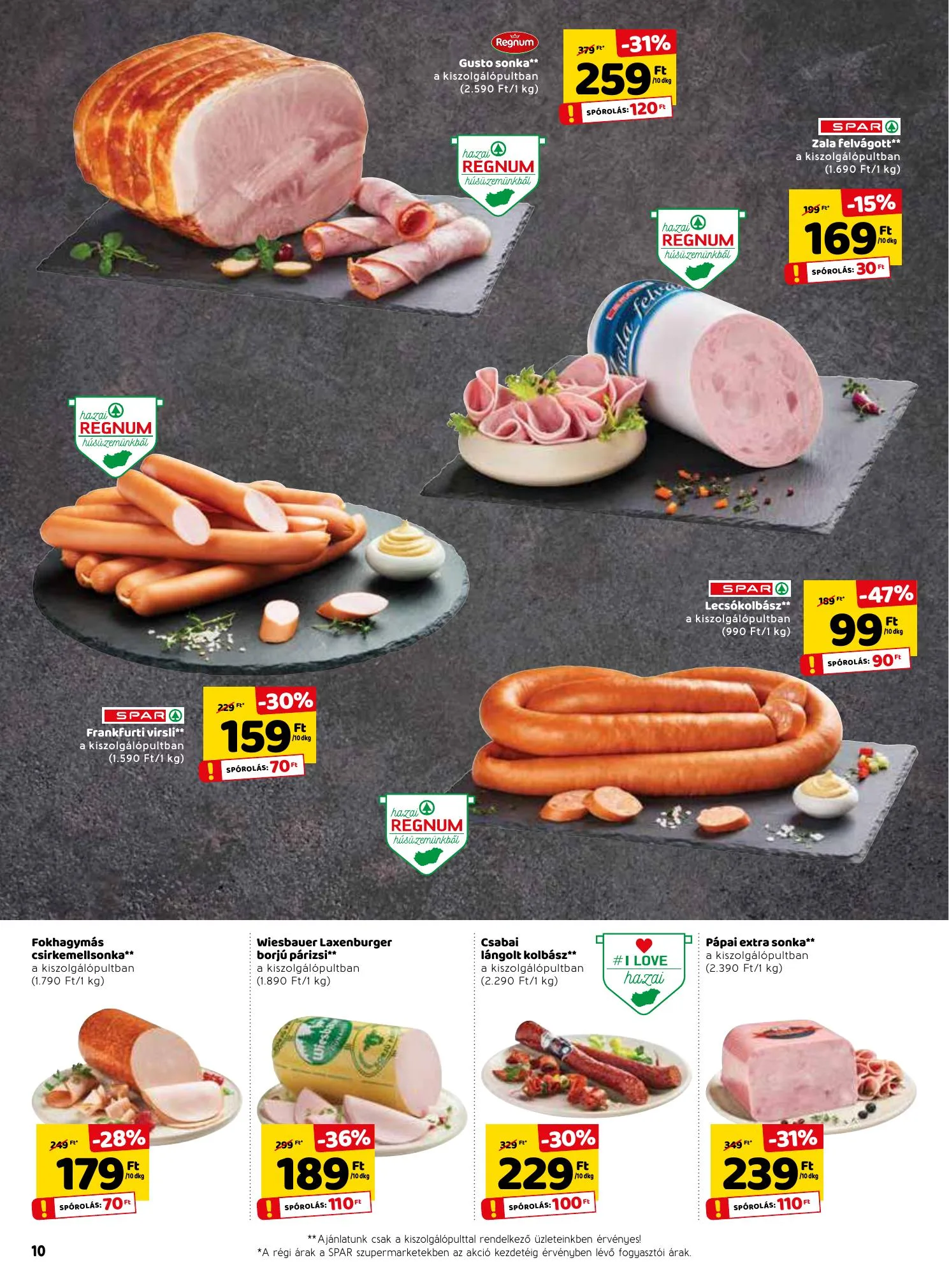 Spar akciós újság 03.25–04.03 – 10. oldal