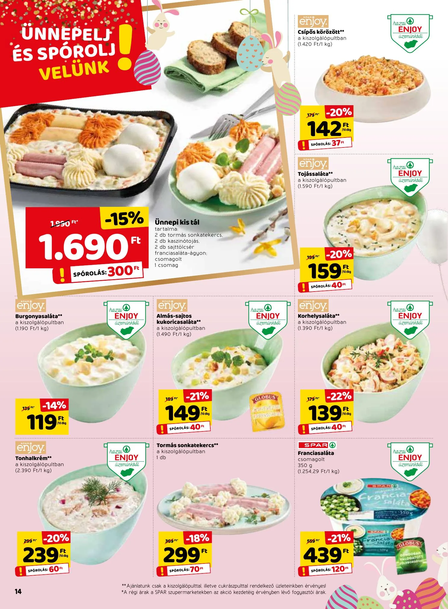 Spar akciós újság 03.25–04.03 – 14. oldal