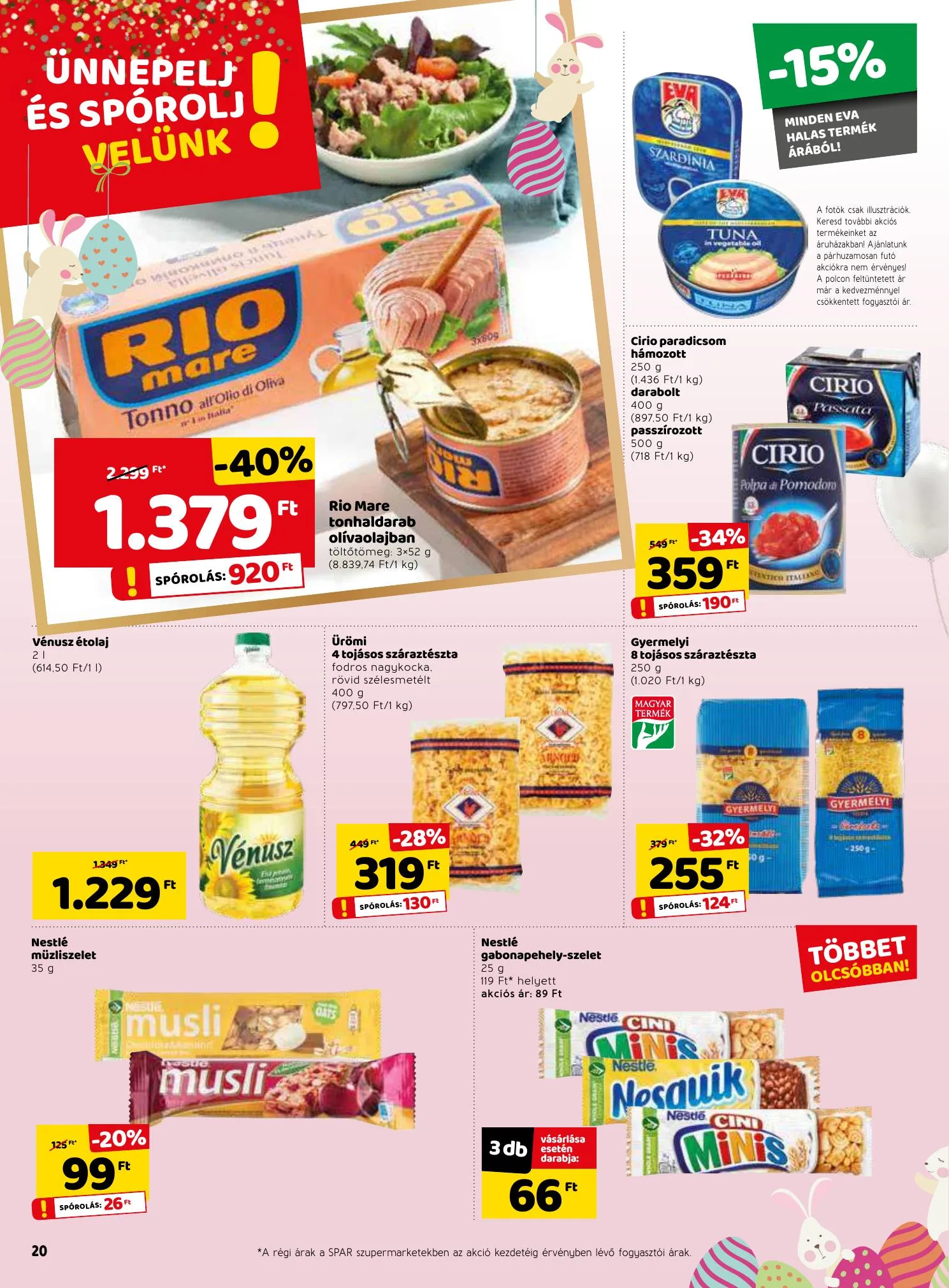 Spar akciós újság 03.25–04.03 – 20. oldal