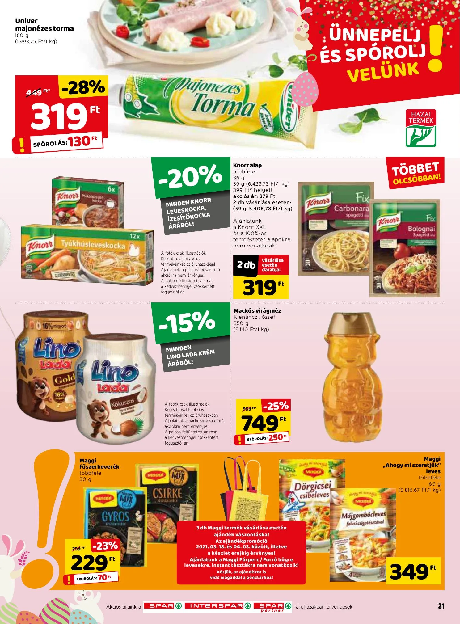 Spar akciós újság 03.25–04.03 – 21. oldal