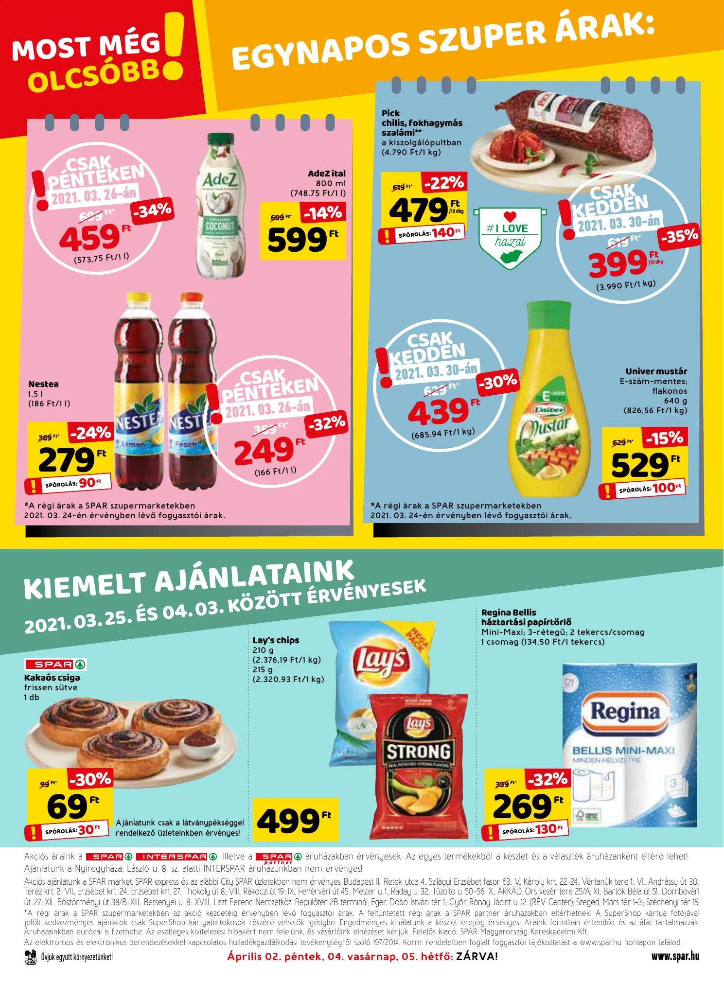 Spar akciós újság 03.25–04.03 – 32. oldal
