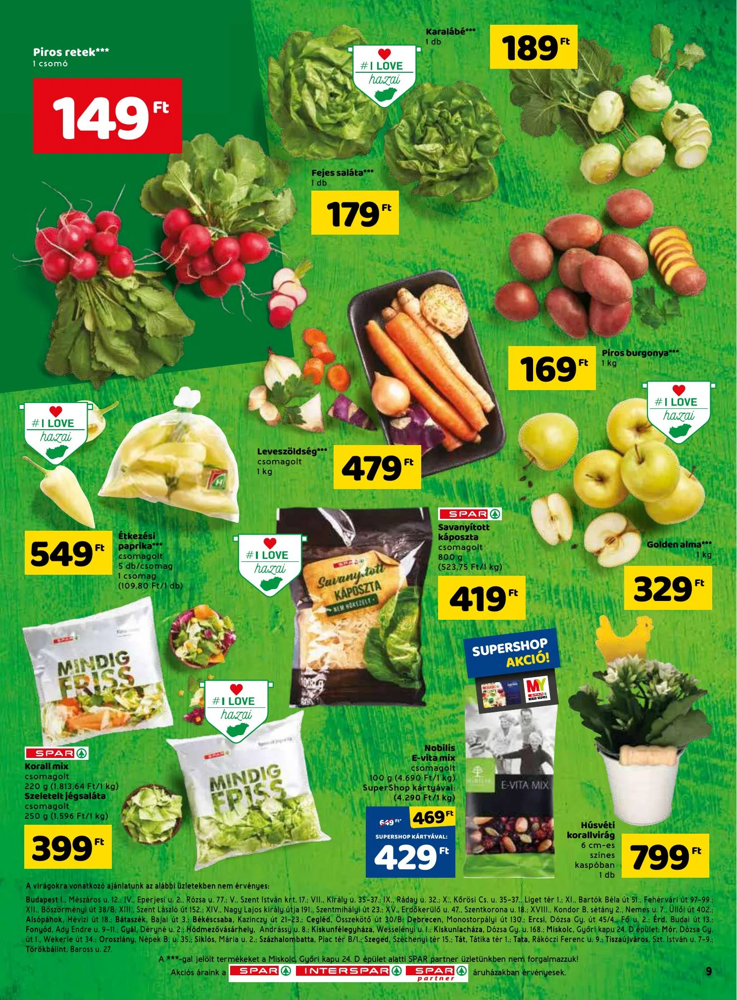 Spar akciós újság 03.25–04.03 – 9. oldal