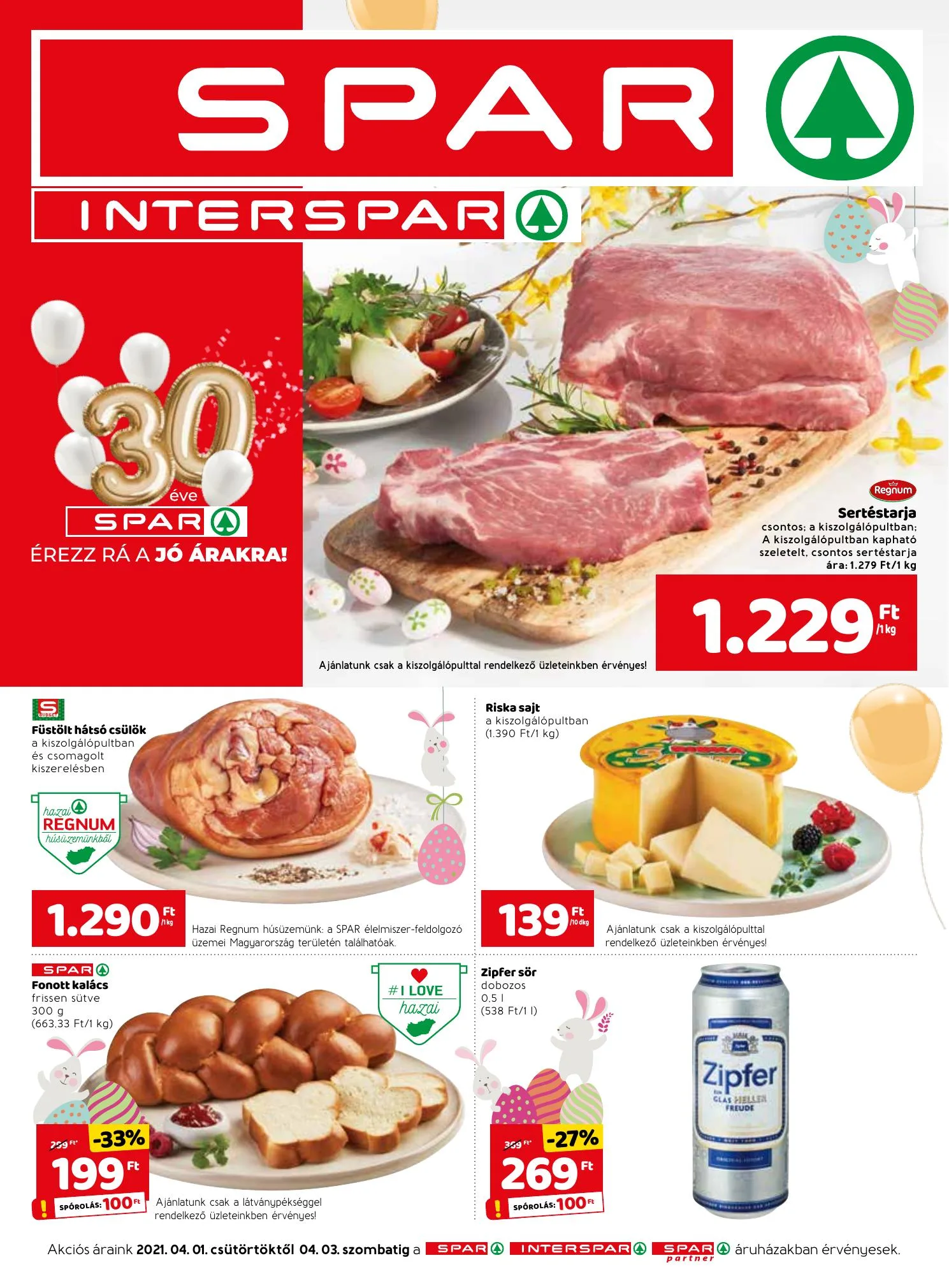Spar akciós újság 04.01–04.03
