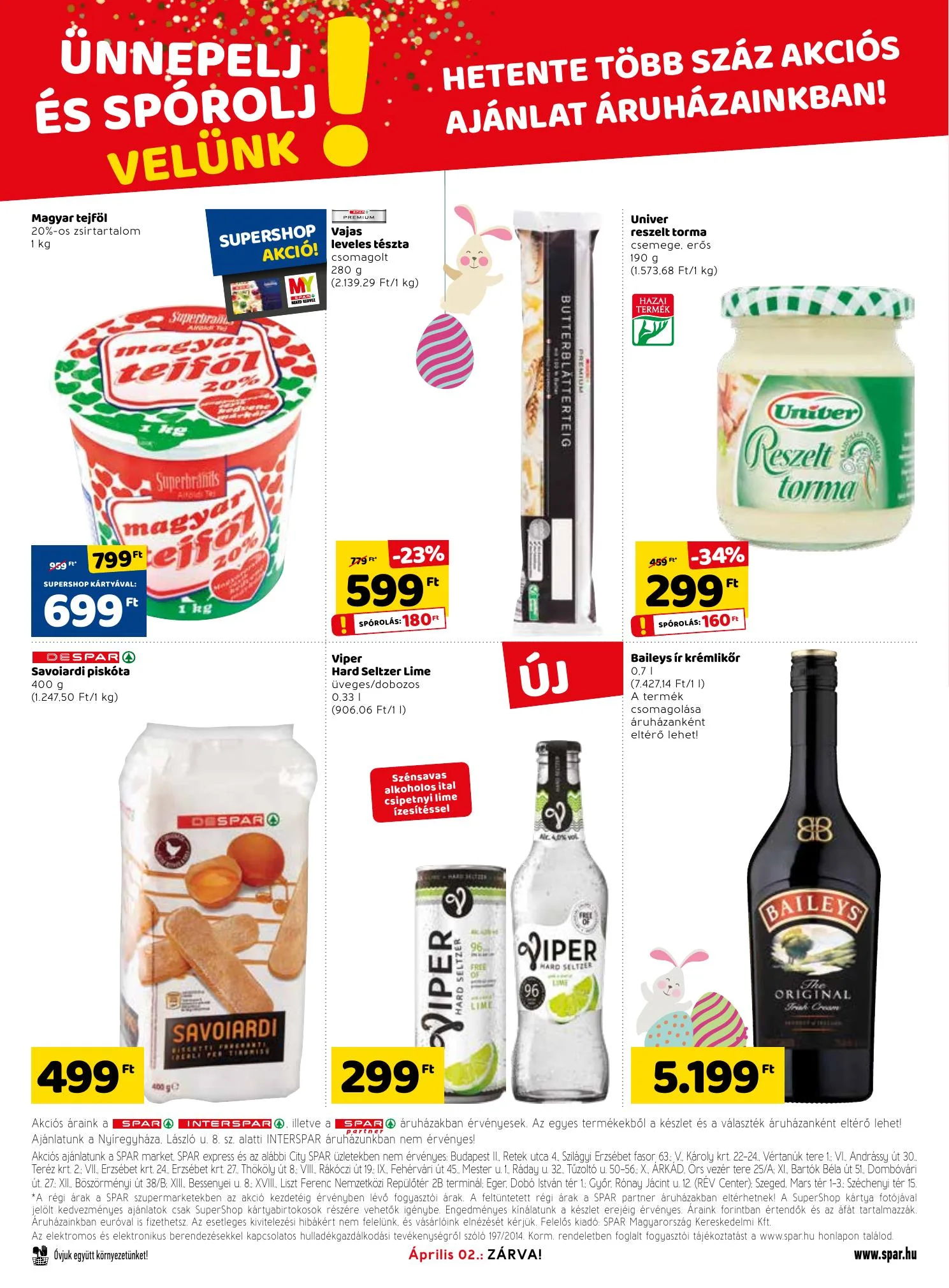 Spar akciós újság 04.01–04.03 – 12. oldal