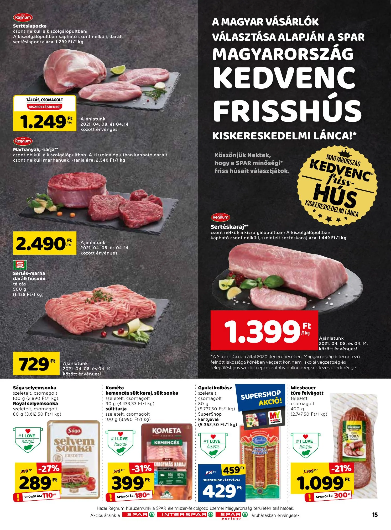 Spar akciós újság 04.07–04.14 – 15. oldal