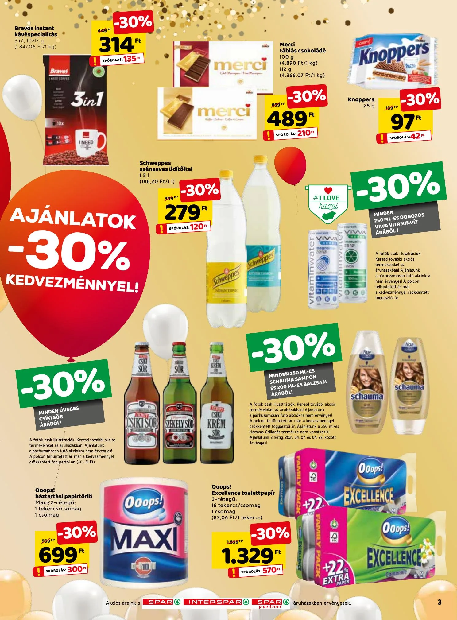 Spar akciós újság 04.07–04.14 – 3. oldal