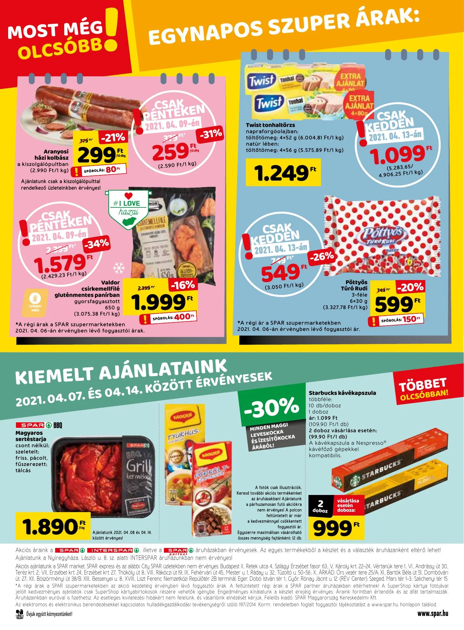 Spar akciós újság 04.07–04.14 – 32. oldal