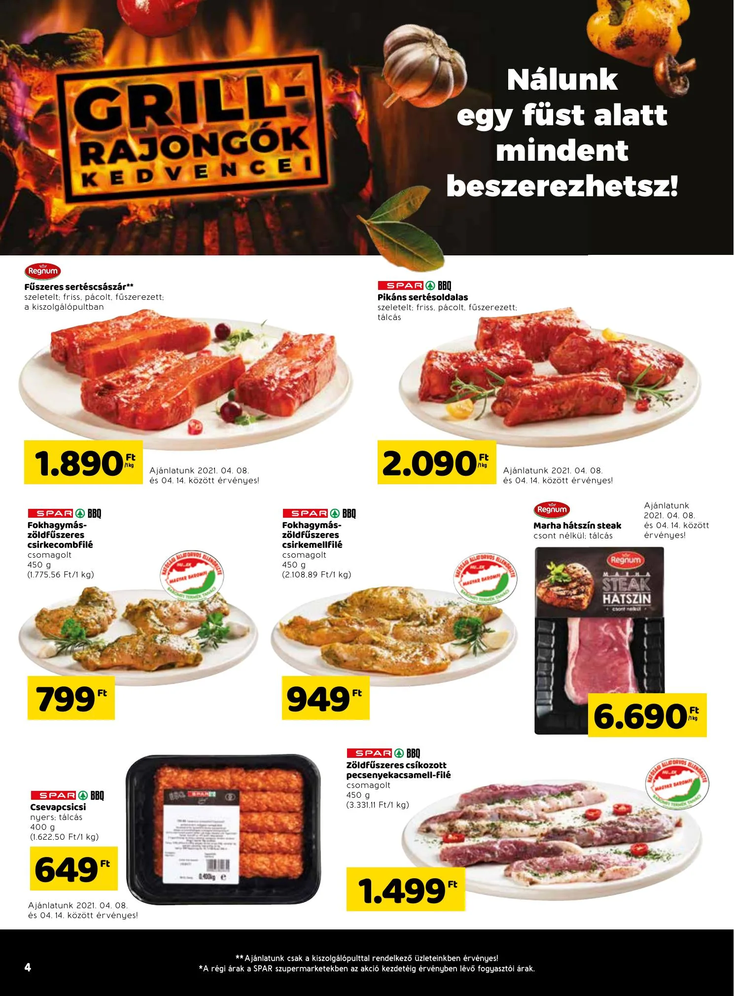 Spar akciós újság 04.07–04.14 – 4. oldal