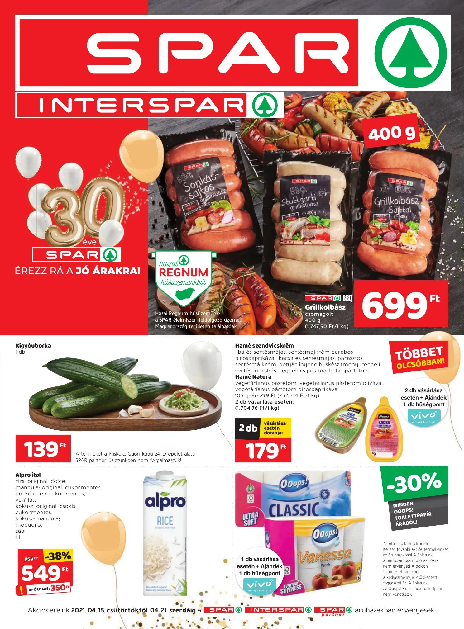 Spar akciós újság 04.15–04.21