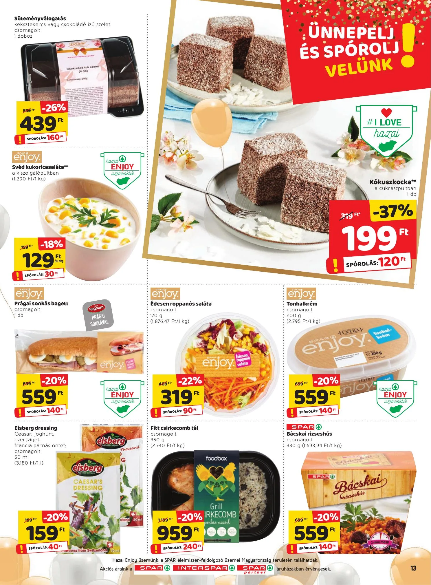 Spar akciós újság 04.15–04.21 – 13. oldal