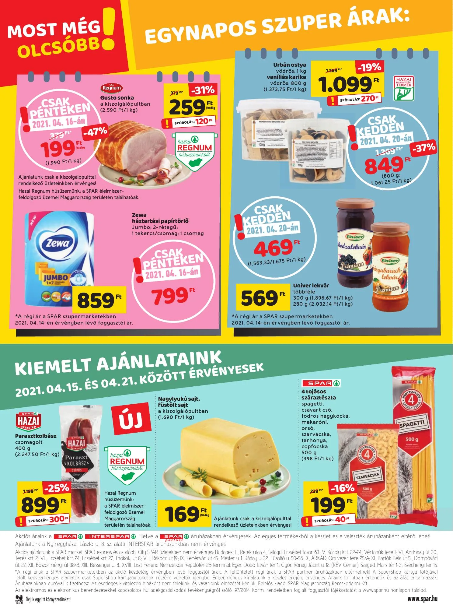 Spar akciós újság 04.15–04.21 – 28. oldal