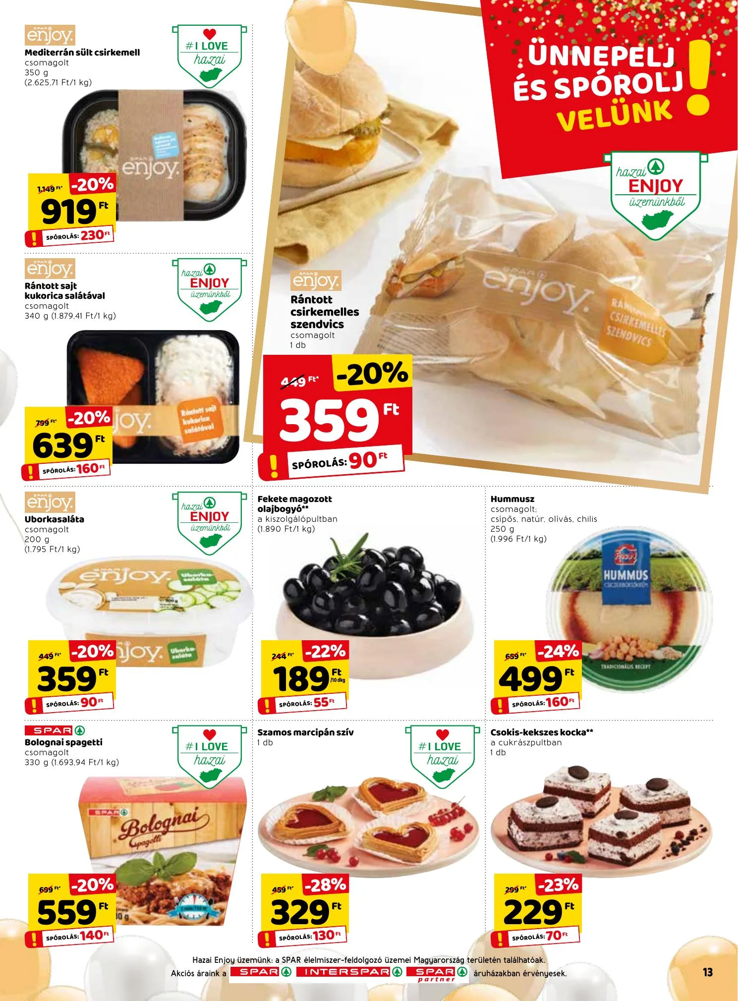 Spar akciós újság 04.22–04.28 – 13. oldal