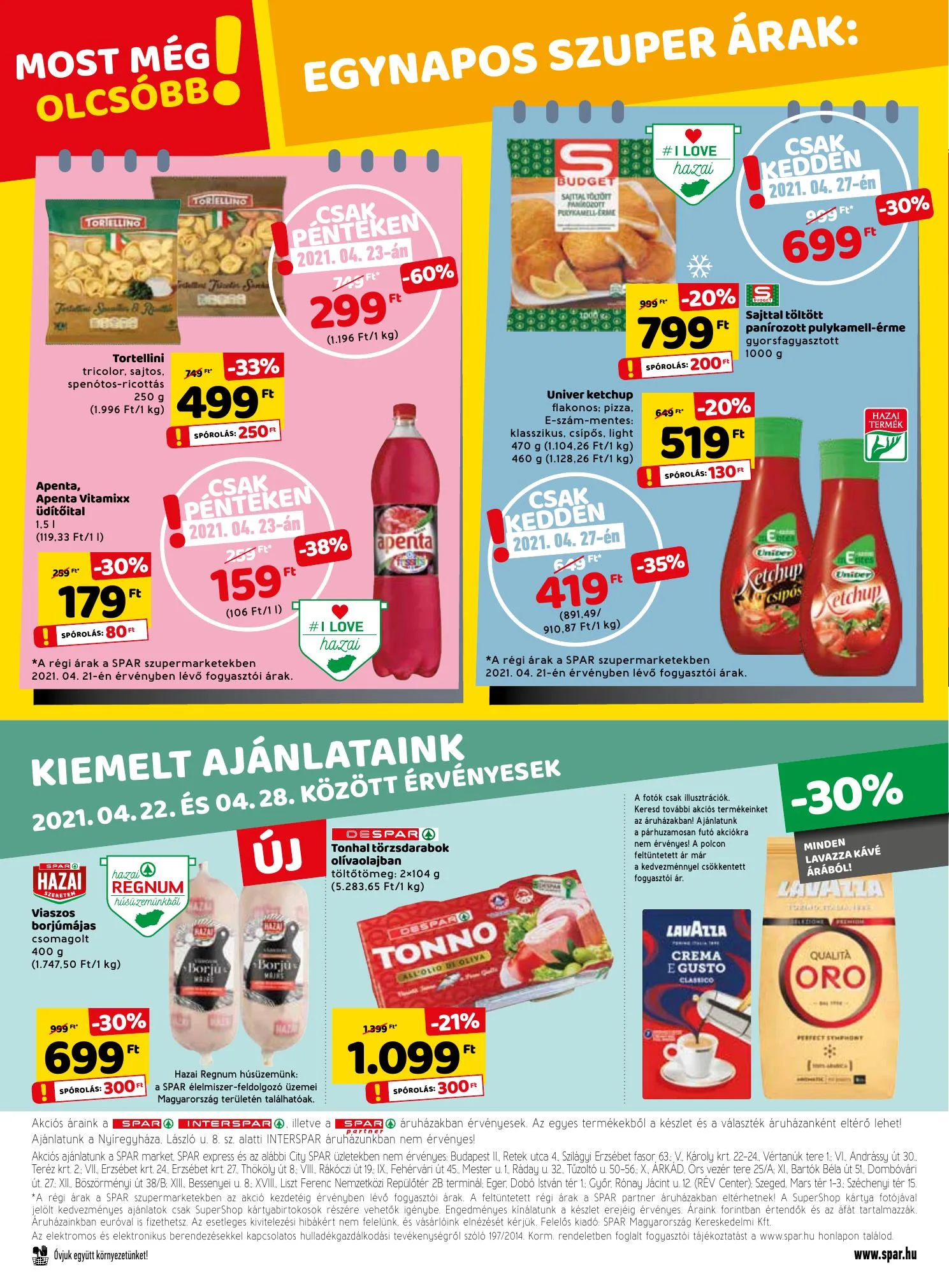 Spar akciós újság 04.22–04.28 – 28. oldal