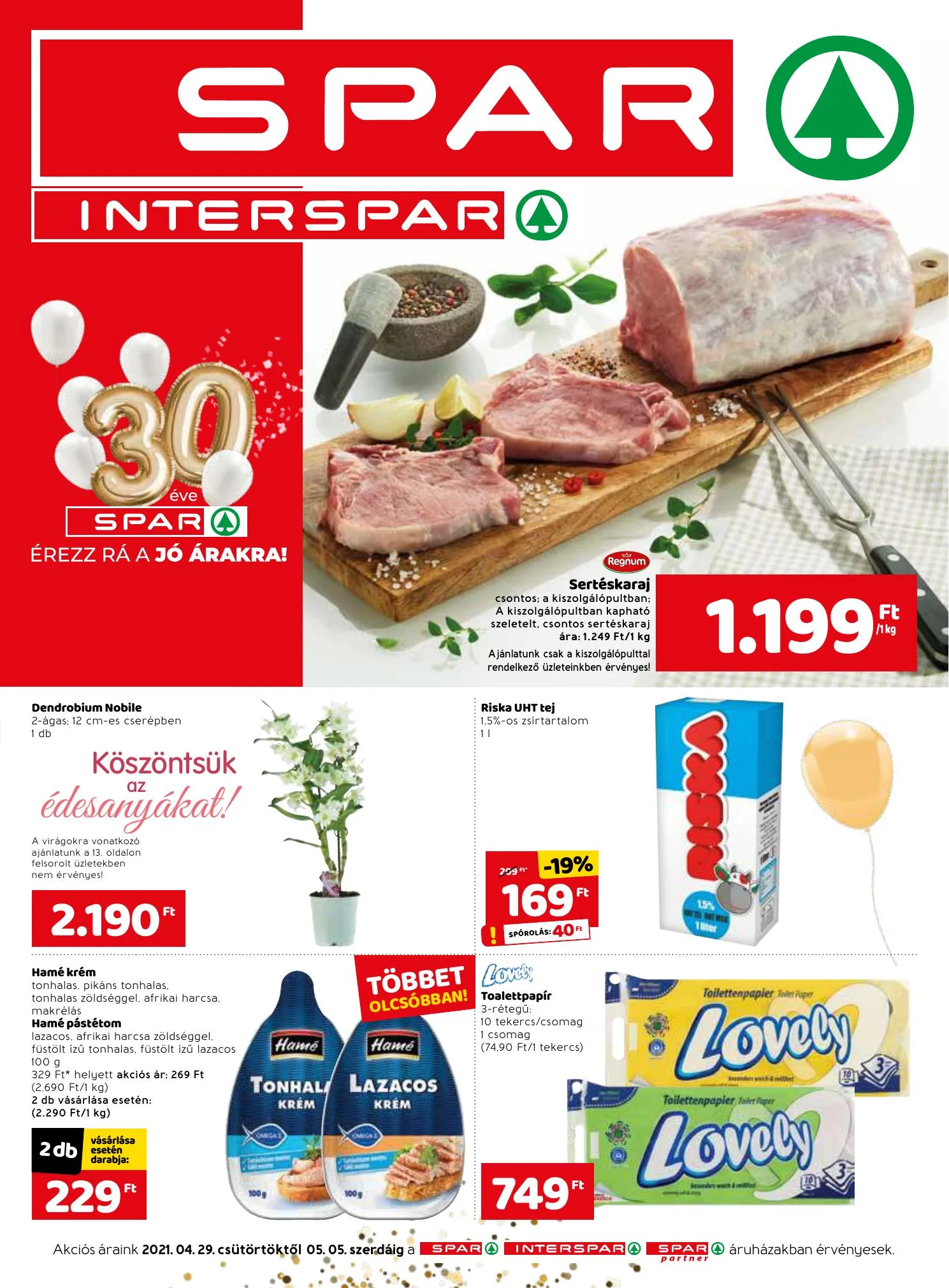 Spar akciós újság 04.29–05.05