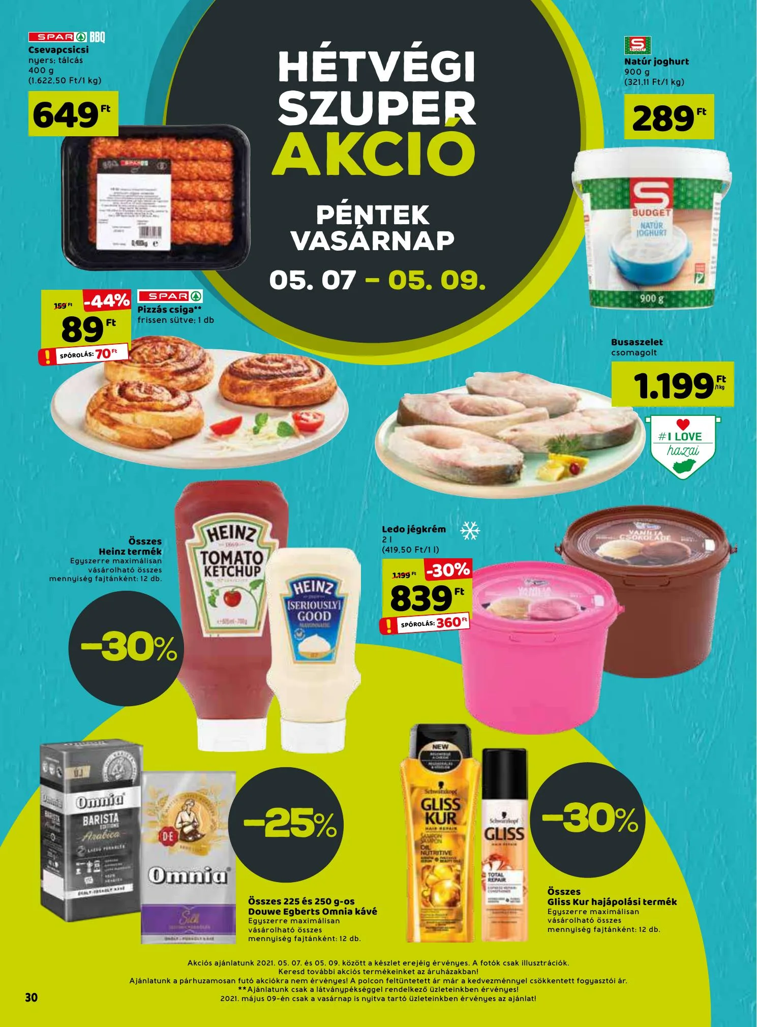 Spar akciós újság 05.06–05.12 – 30. oldal